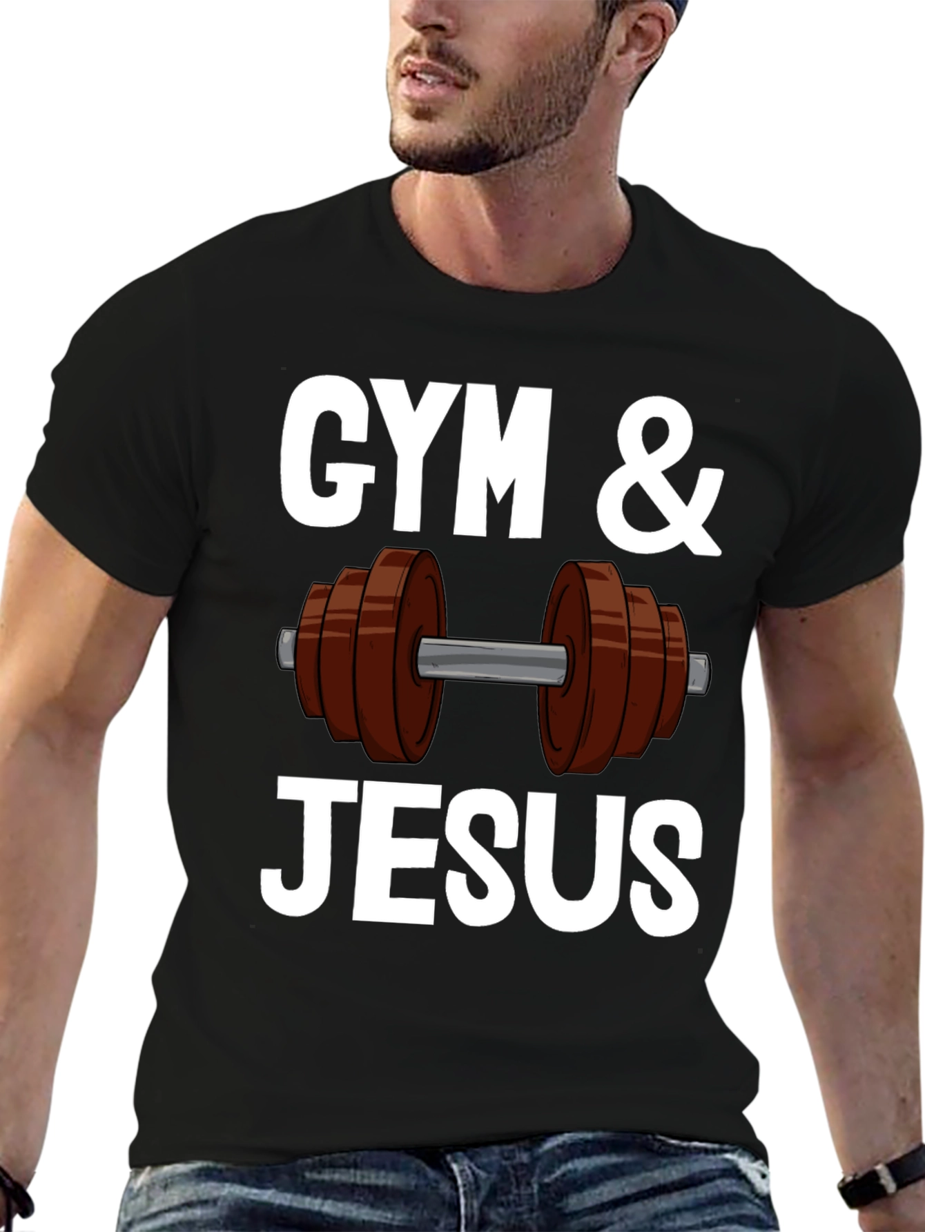 Gym & Jesus T-Shirt - Fitness & Faith Apparel