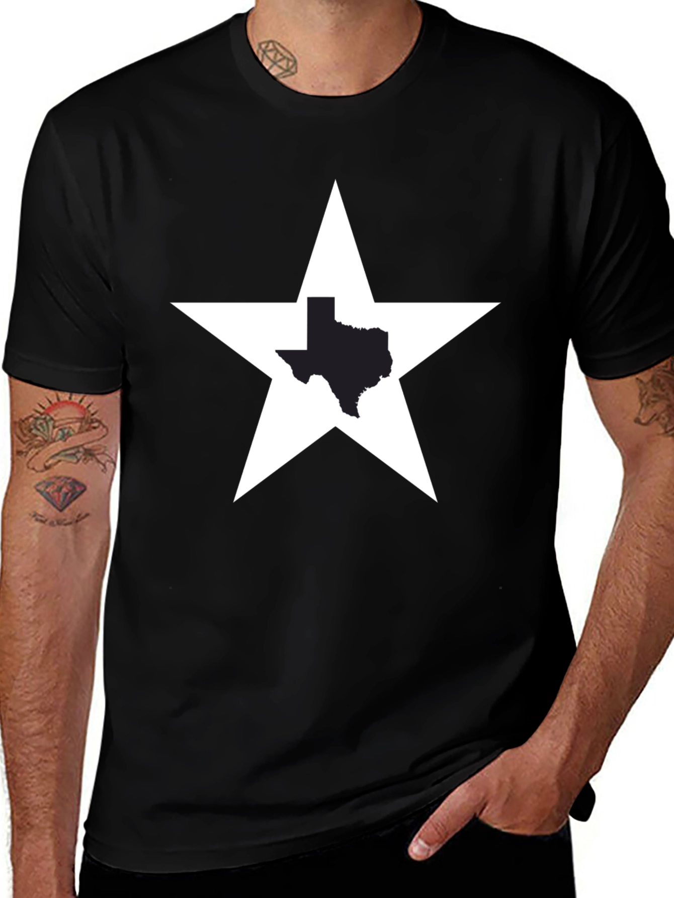 Texas Star State Pride Black T-Shirt