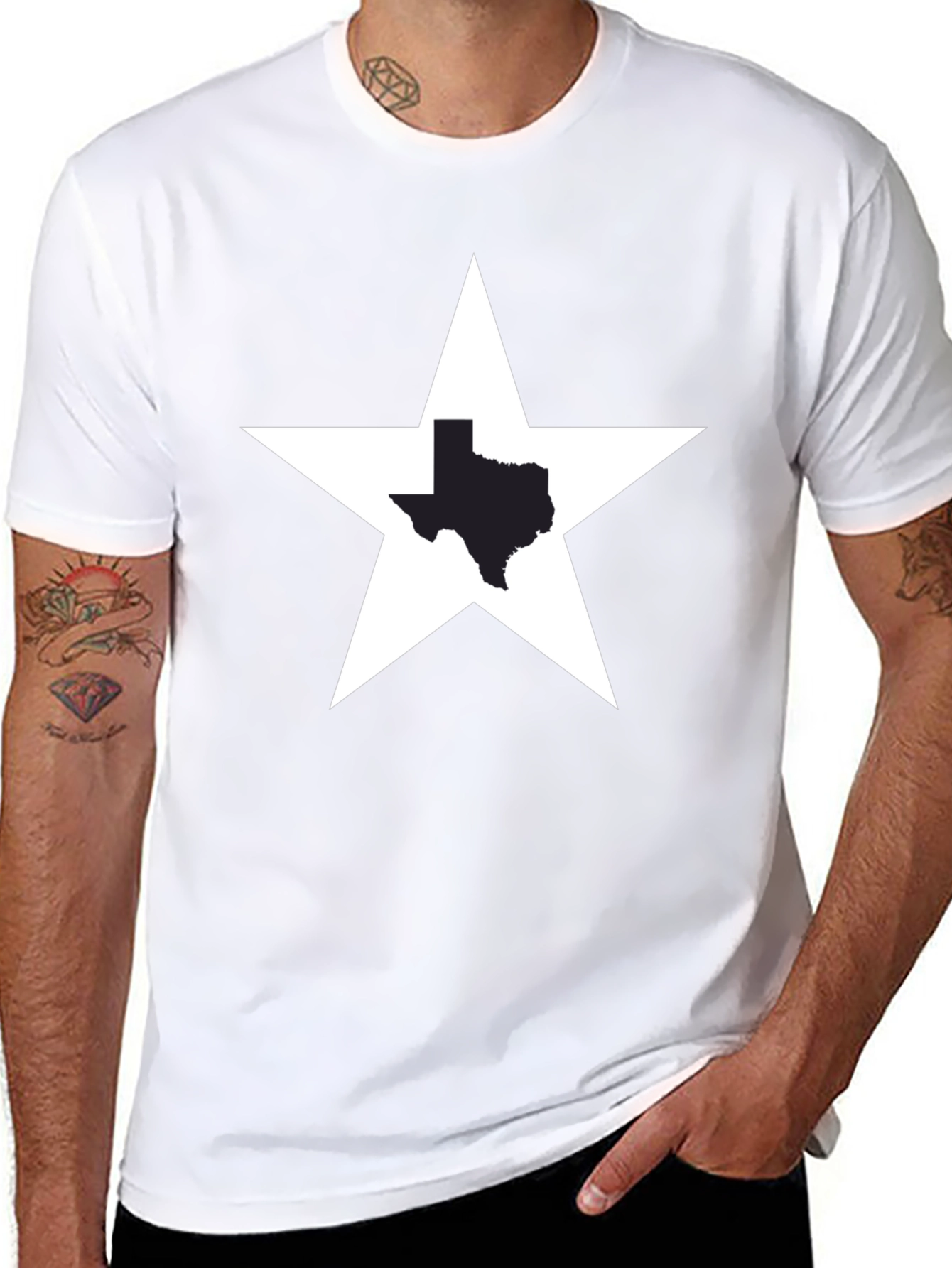 Texas Star State Pride Black T-Shirt