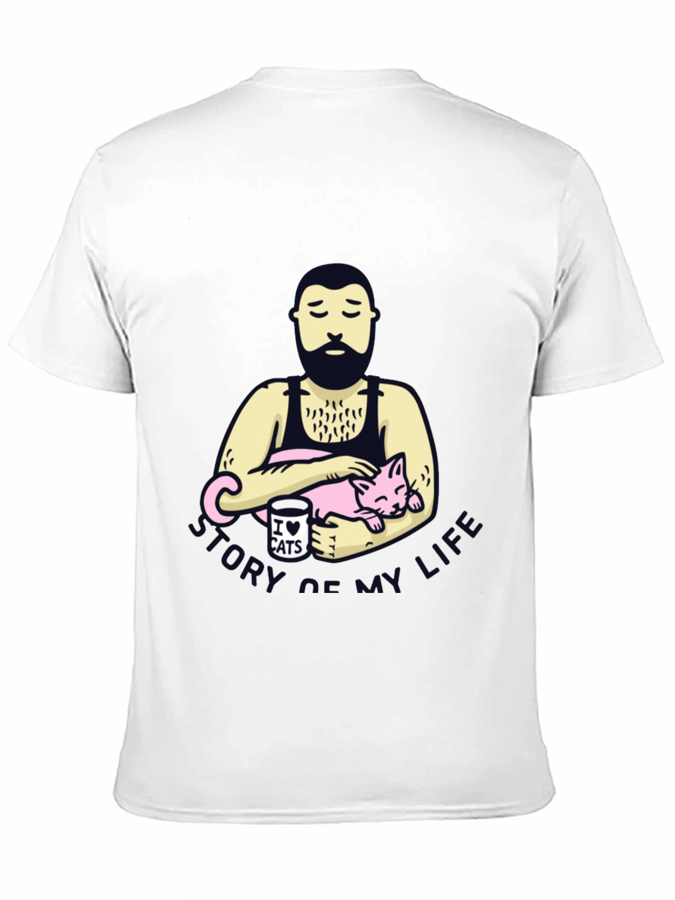 Mens Story of My Life Cat Lover T-Shirt