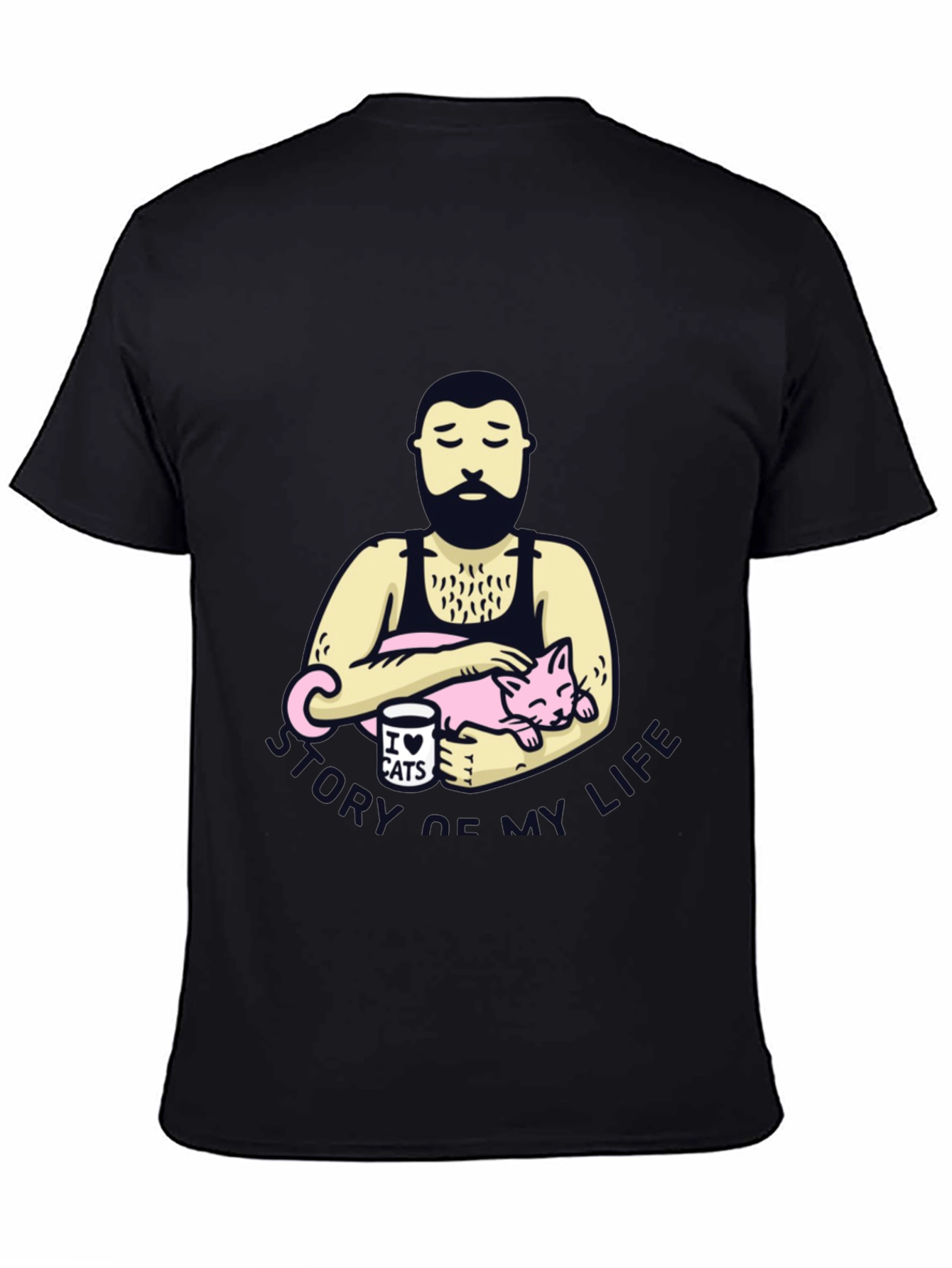 Mens Story of My Life Cat Lover T-Shirt