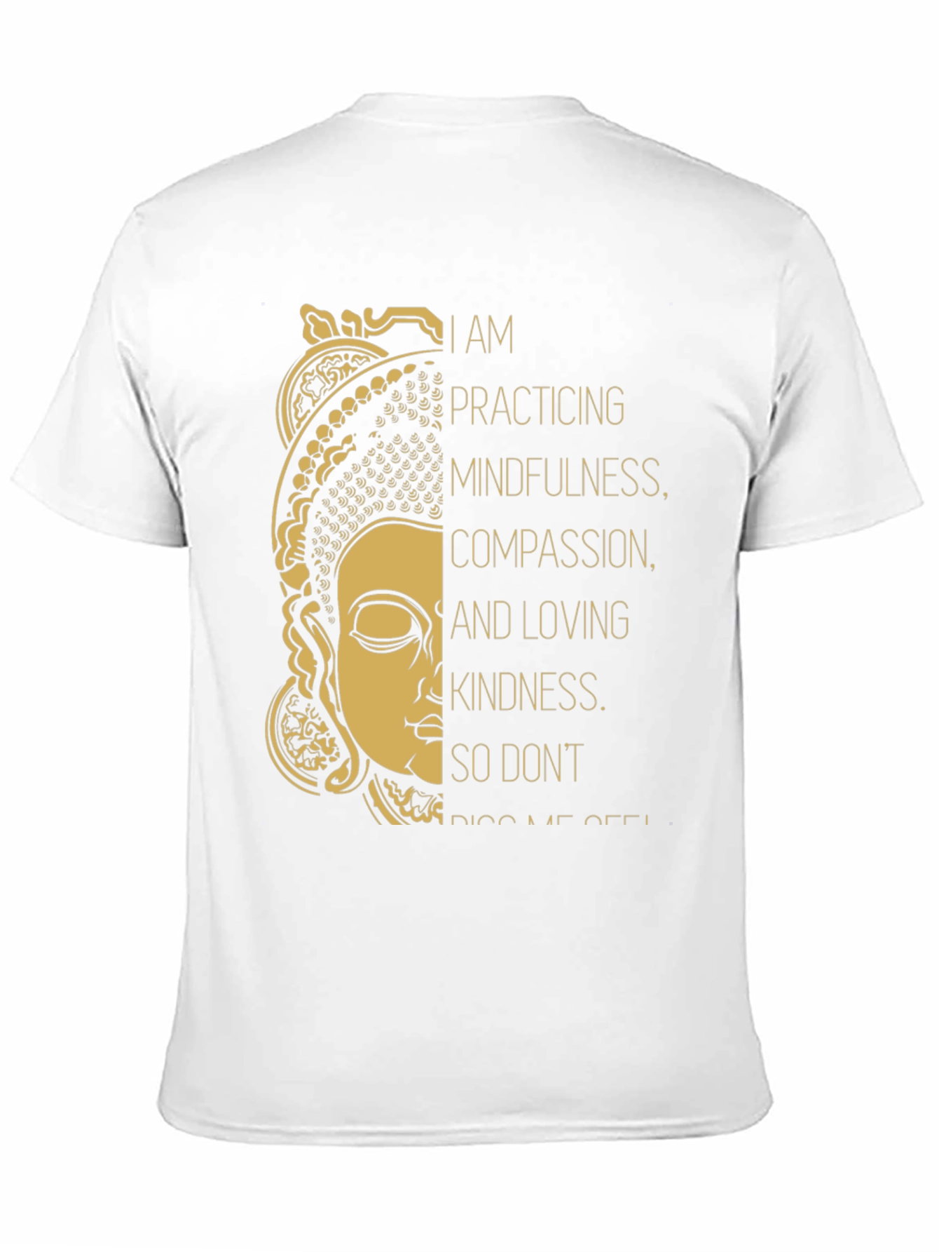 Mindfulness Buddha Graphic Tee - Black