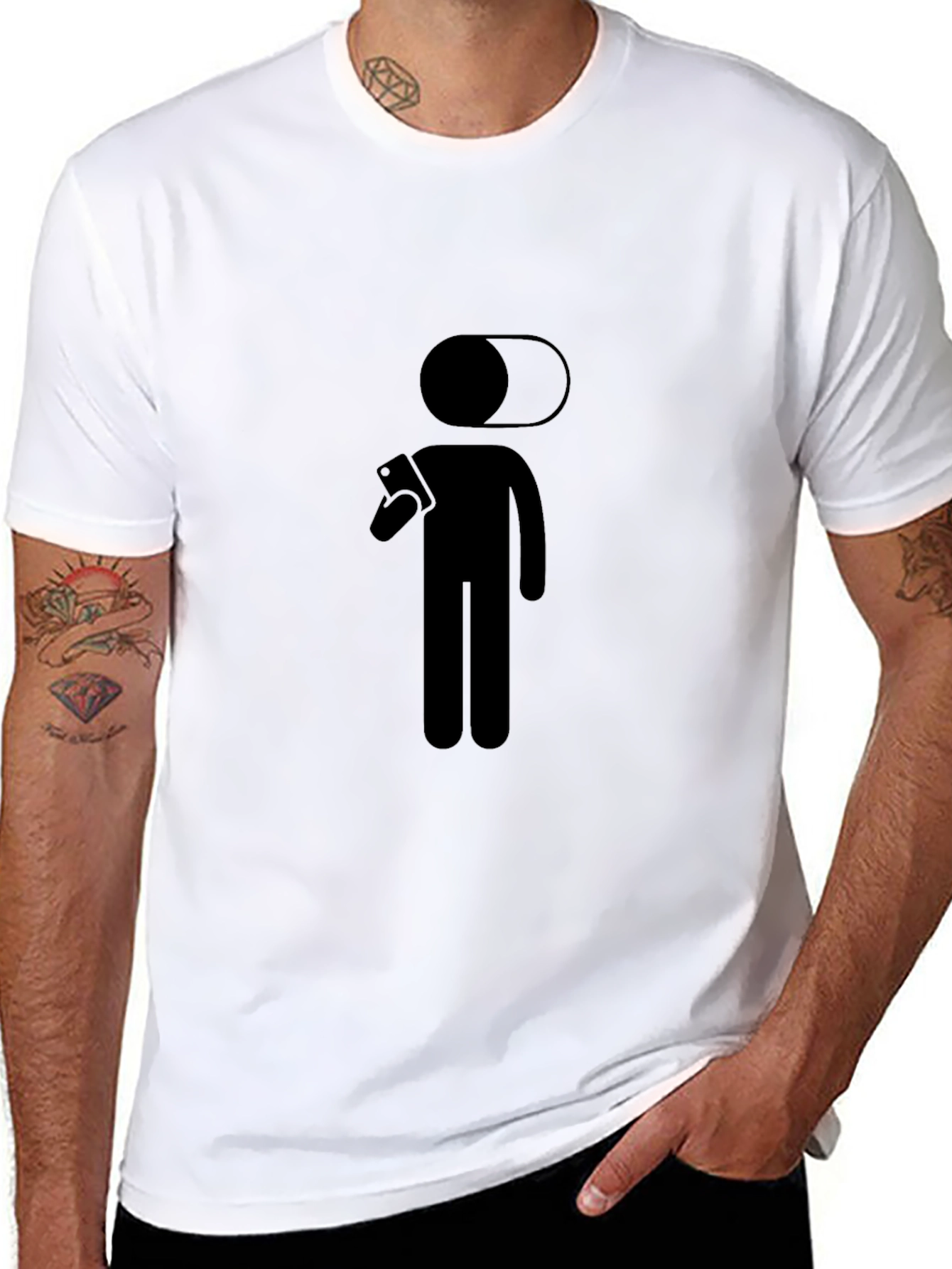 Off The Grid Mode T-Shirt - Black Casual Tee