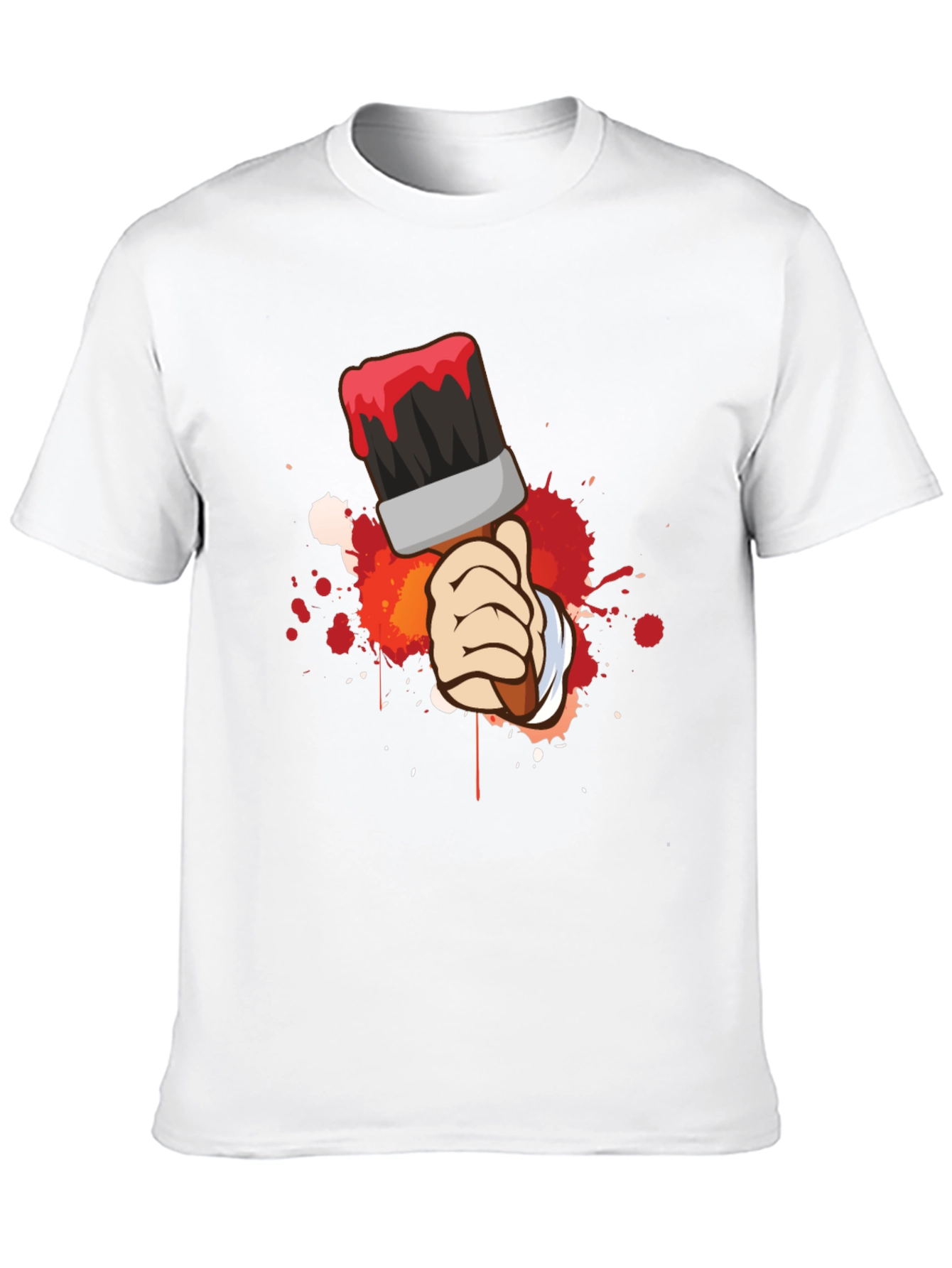 Painters Brush Graphic Tee - Cool Artistic Design