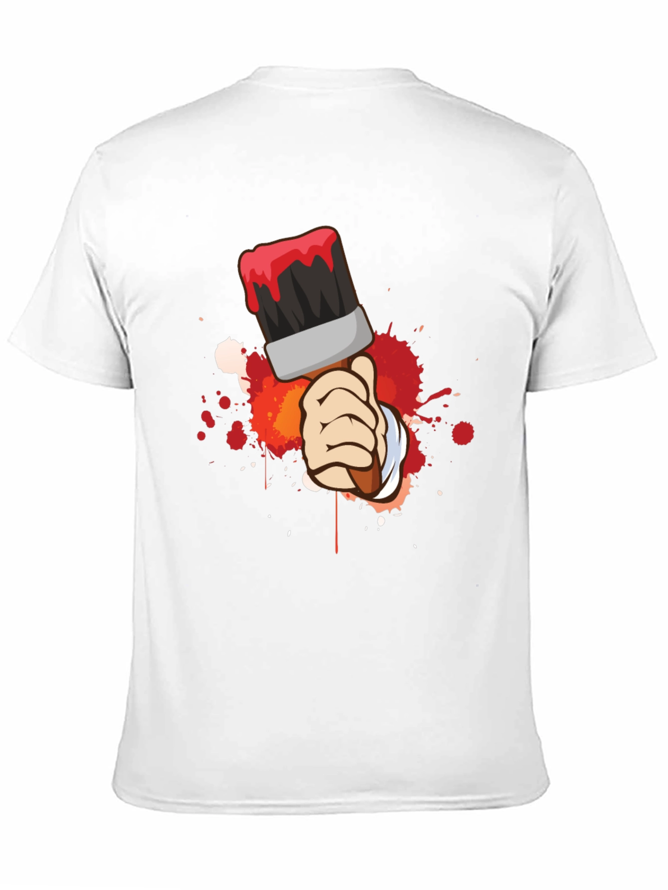 Painters Brush Graphic Tee - Cool Artistic Design