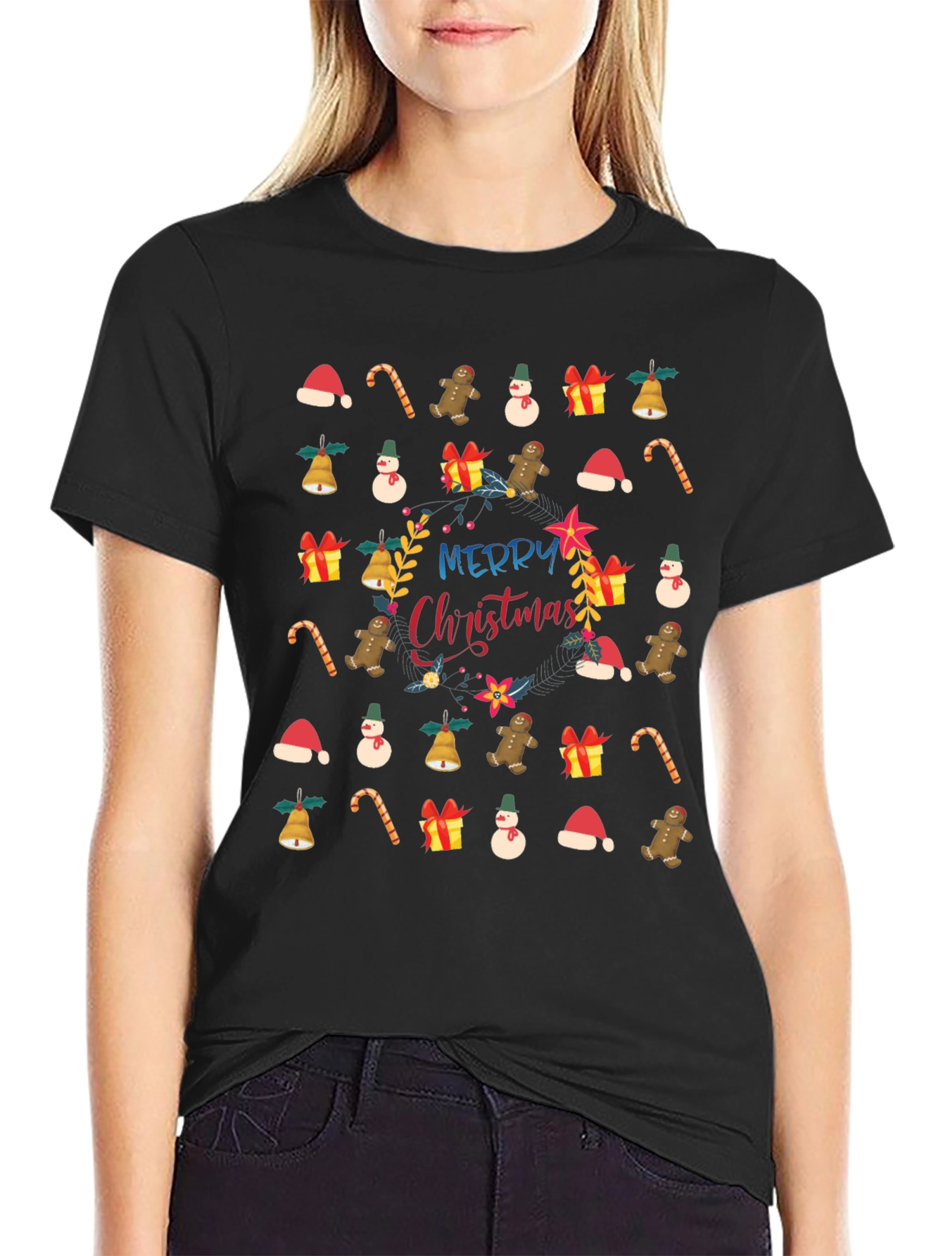 Festive Christmas Print T-Shirt