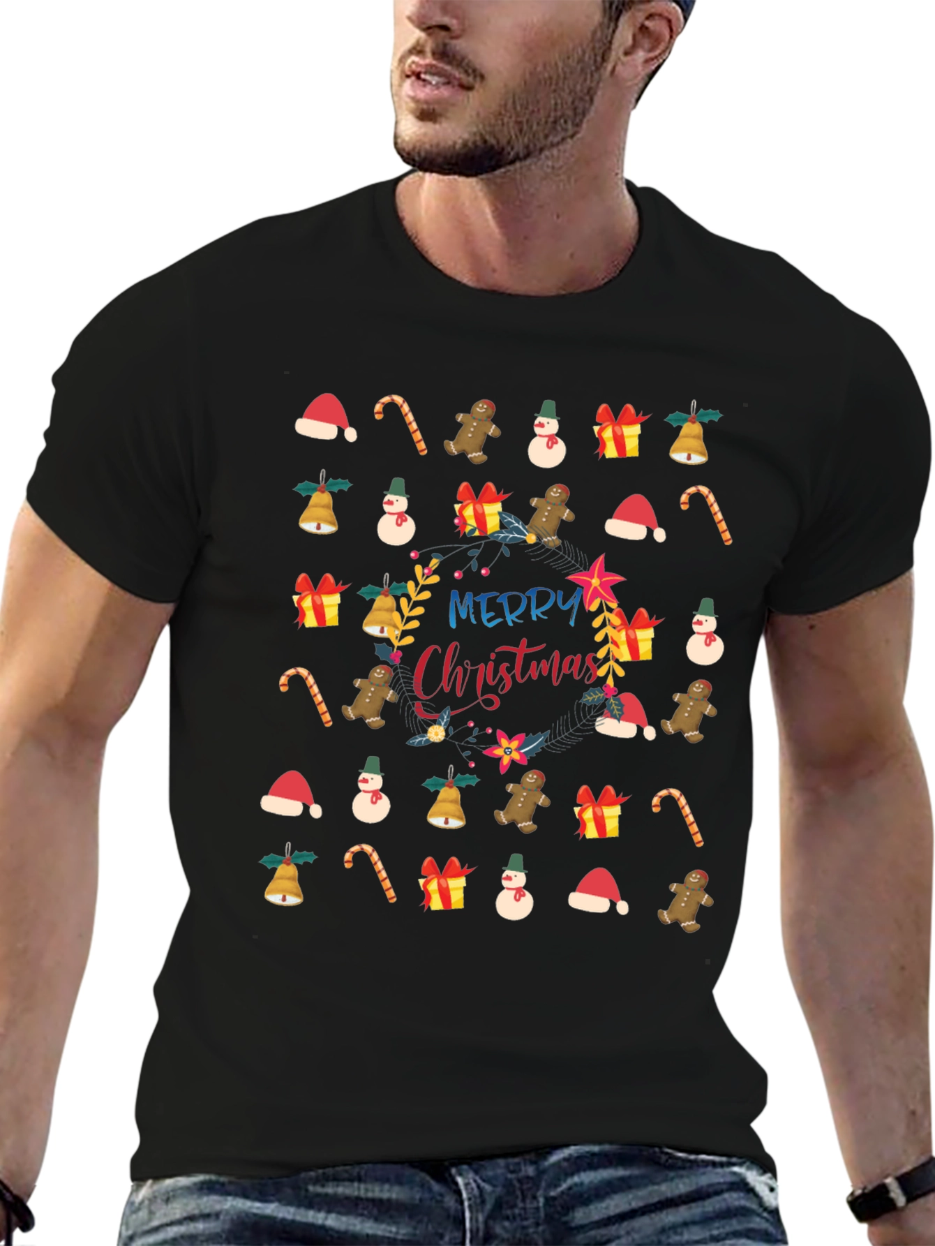 Festive Christmas Print T-Shirt