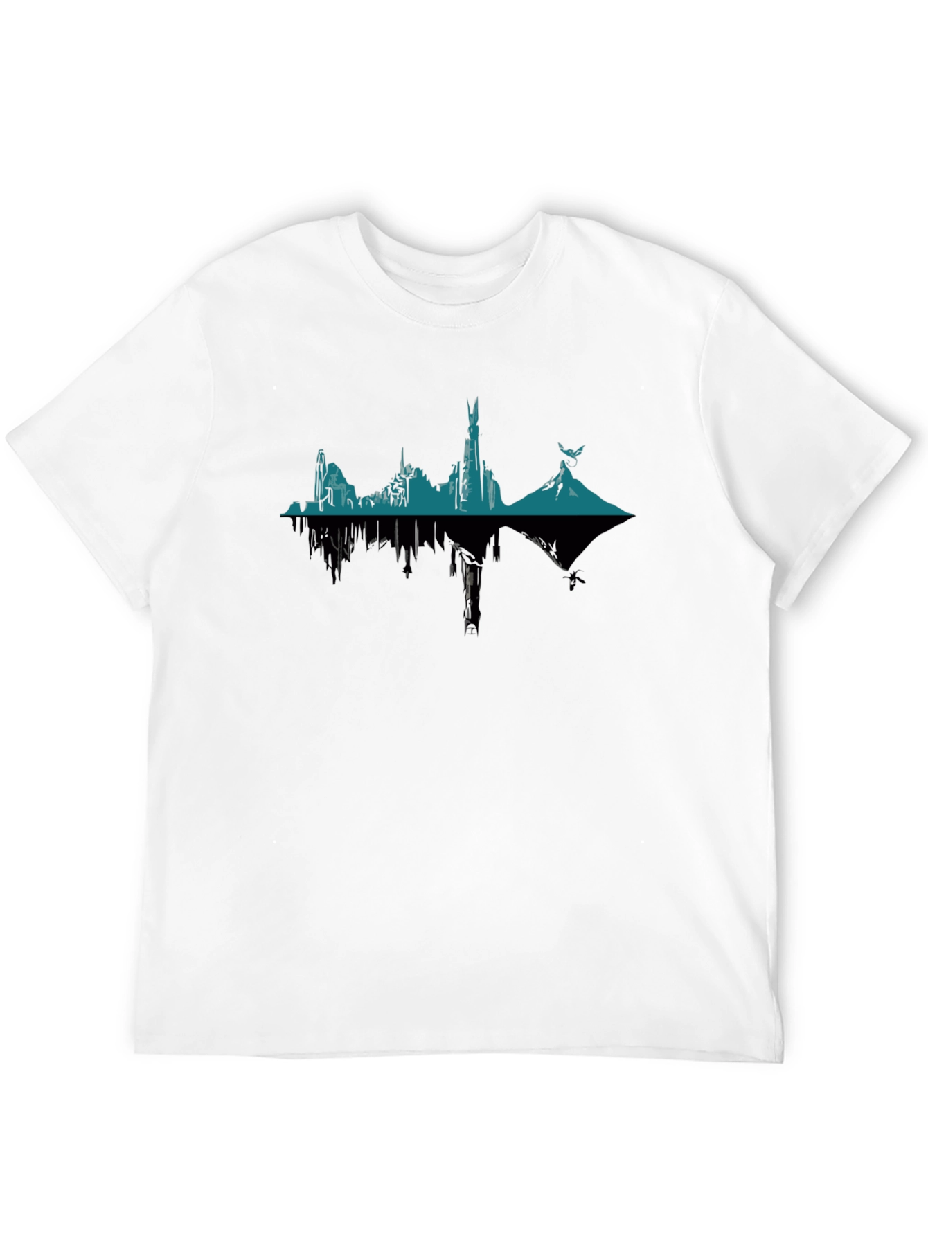 Mirror Image Fantasy Landscape Graphic Tee