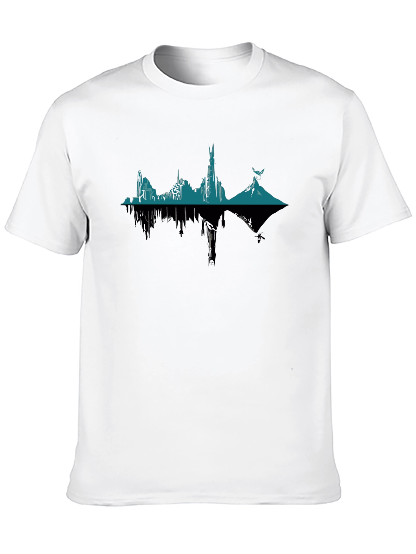 Mirror Image Fantasy Landscape Graphic Tee