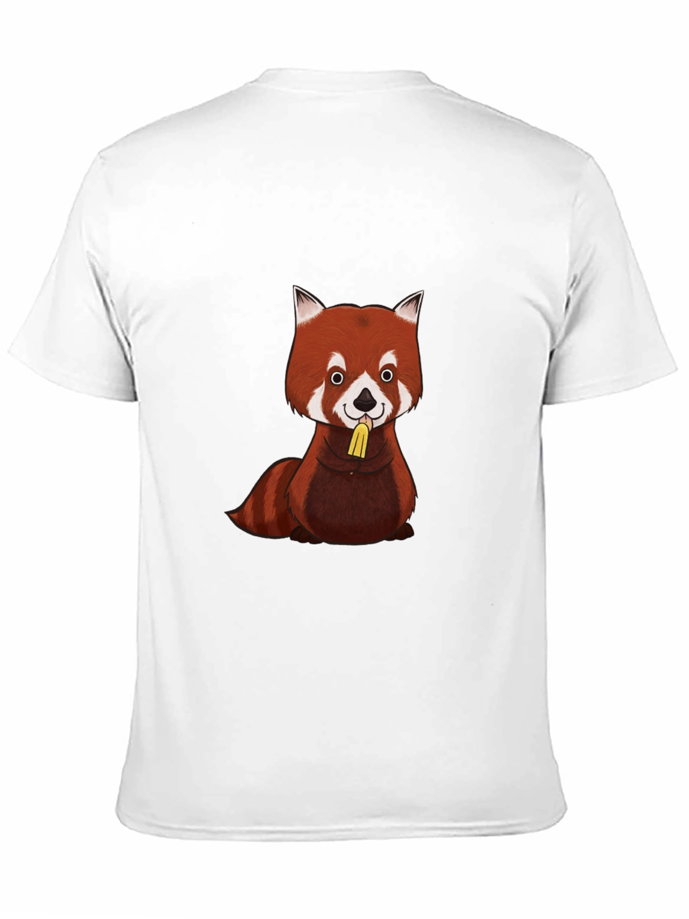 Red Panda T-Shirt - Black Cotton Graphic Tee