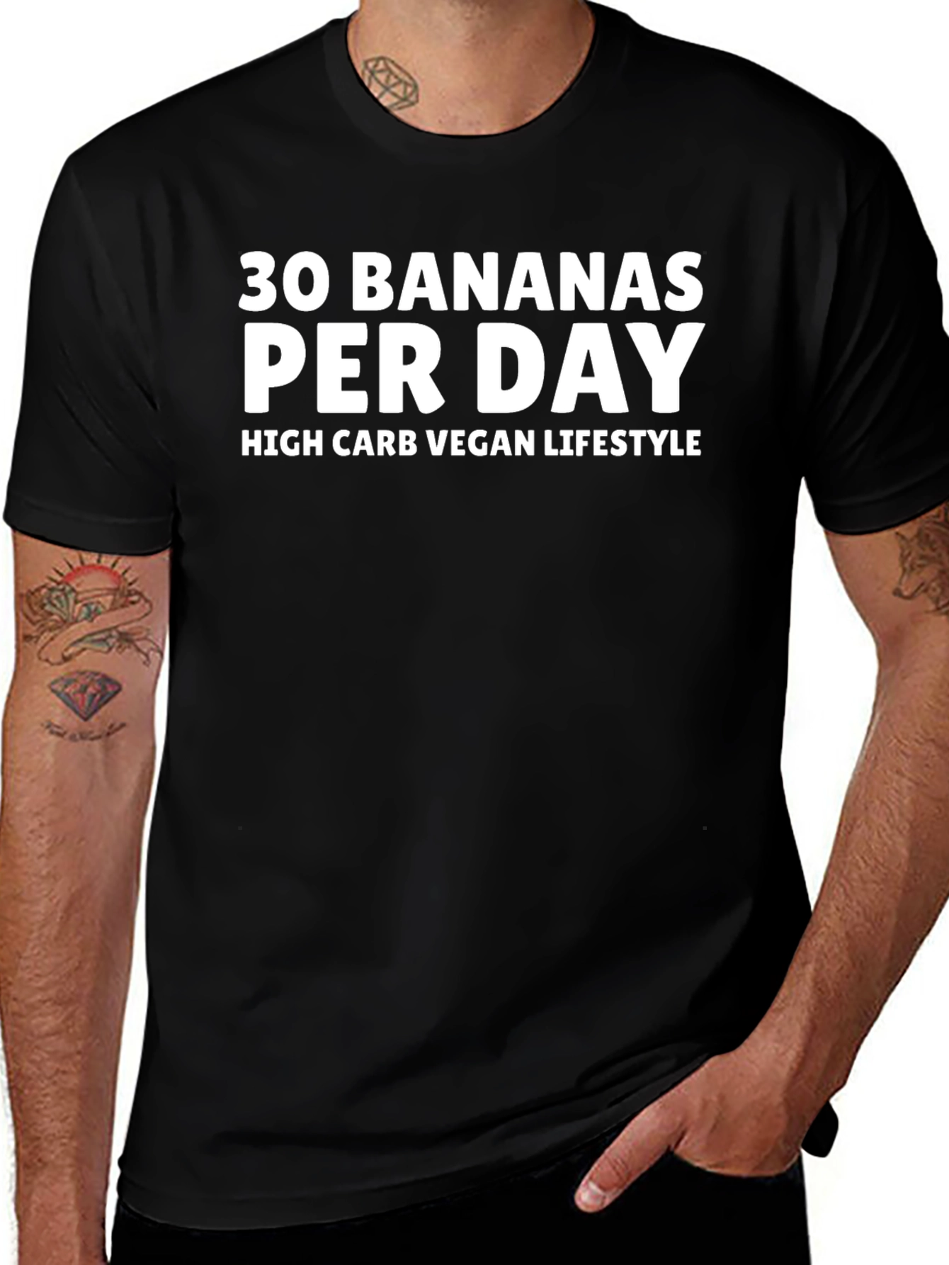 30 Bananas Per Day Vegan Lifestyle T-Shirt