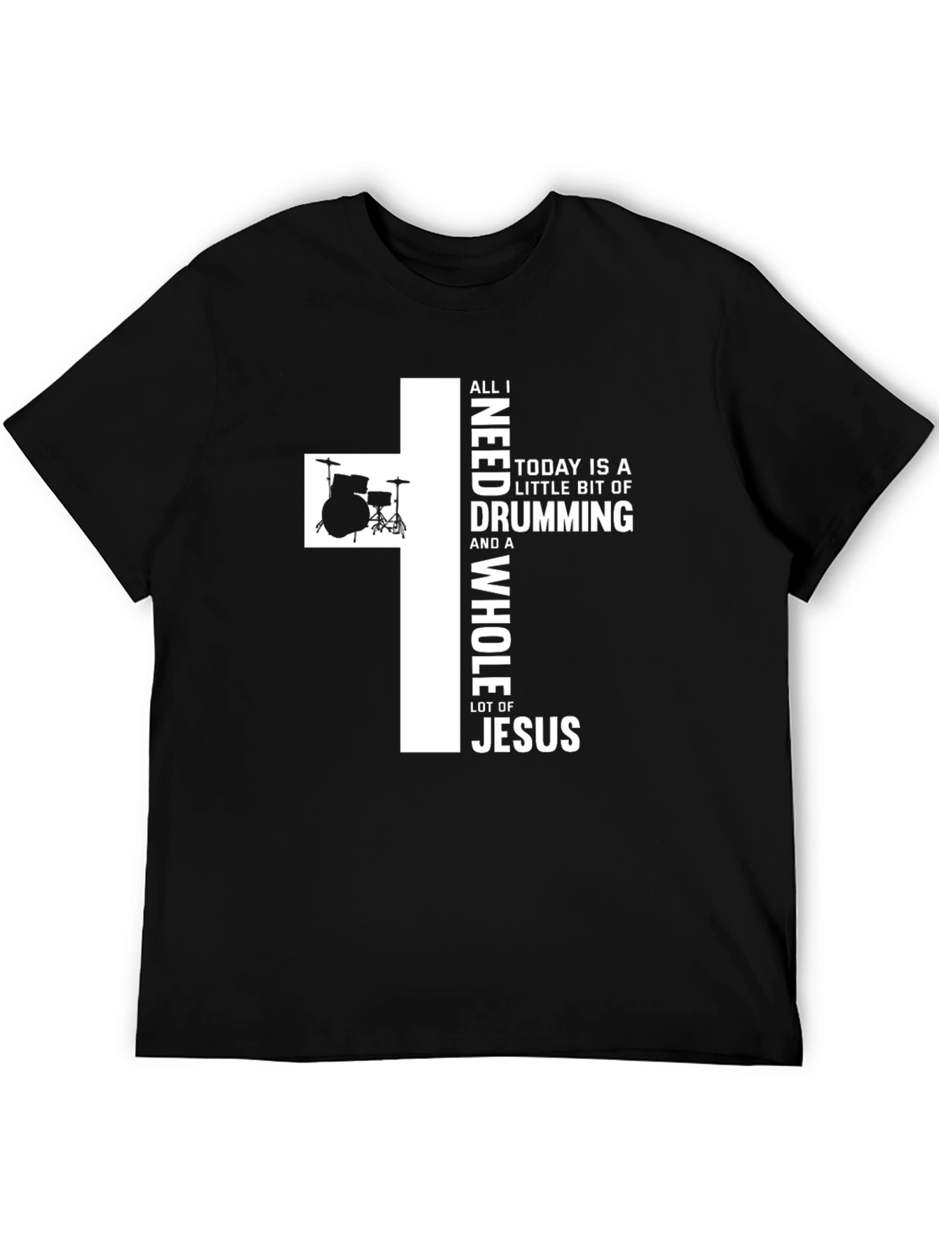 Drumming & Jesus T-Shirt - Christian Musician Apparel