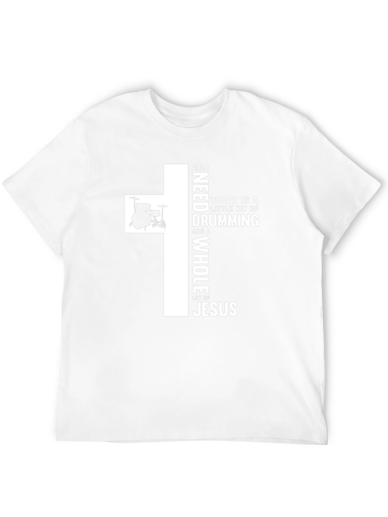 Drumming & Jesus T-Shirt - Christian Musician Apparel
