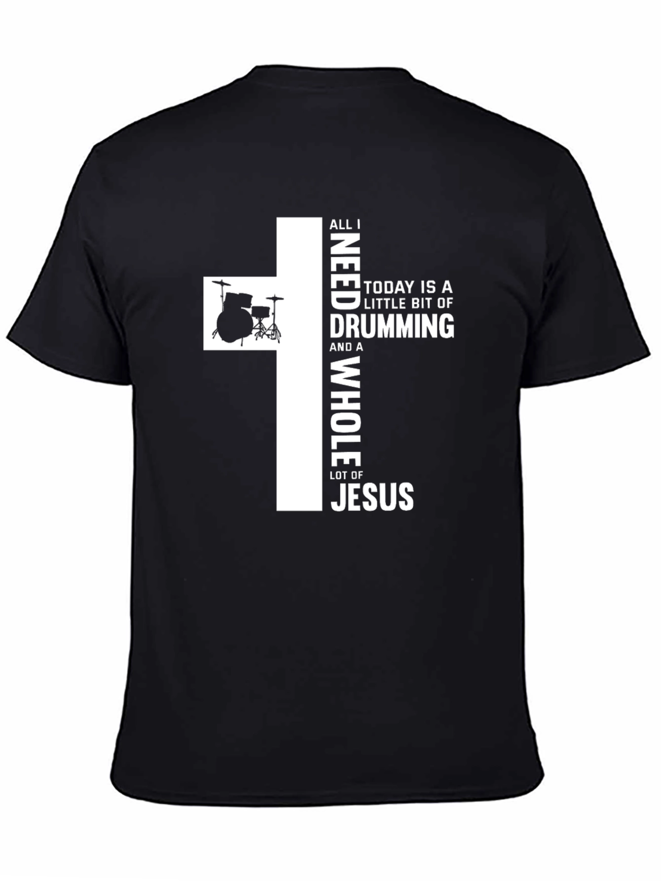 Drumming & Jesus T-Shirt - Christian Musician Apparel