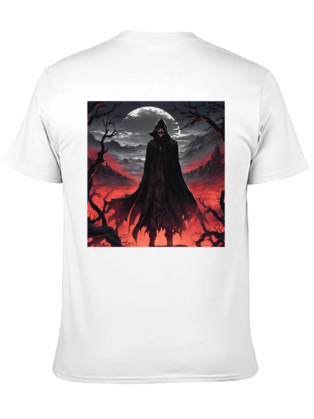 Grim Reaper Graphic Tee - Dark Fantasy T-Shirt