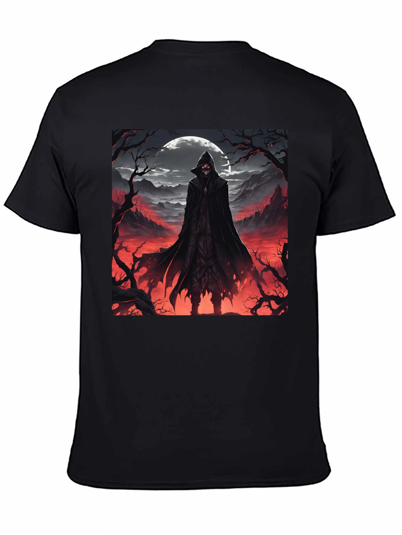 Grim Reaper Graphic Tee - Dark Fantasy T-Shirt