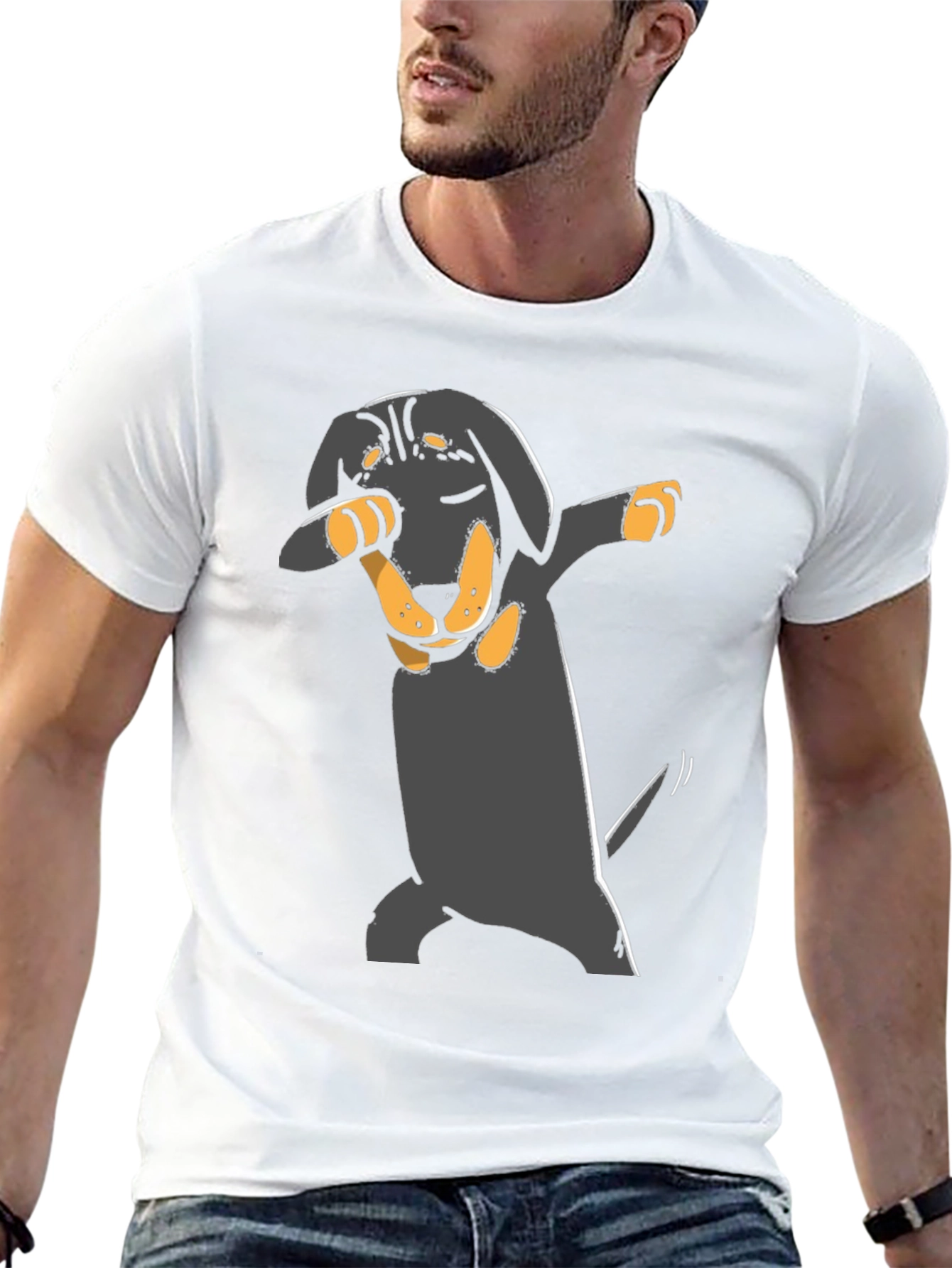 Dabbing Dachshund T-Shirt - Cute Dog Tee