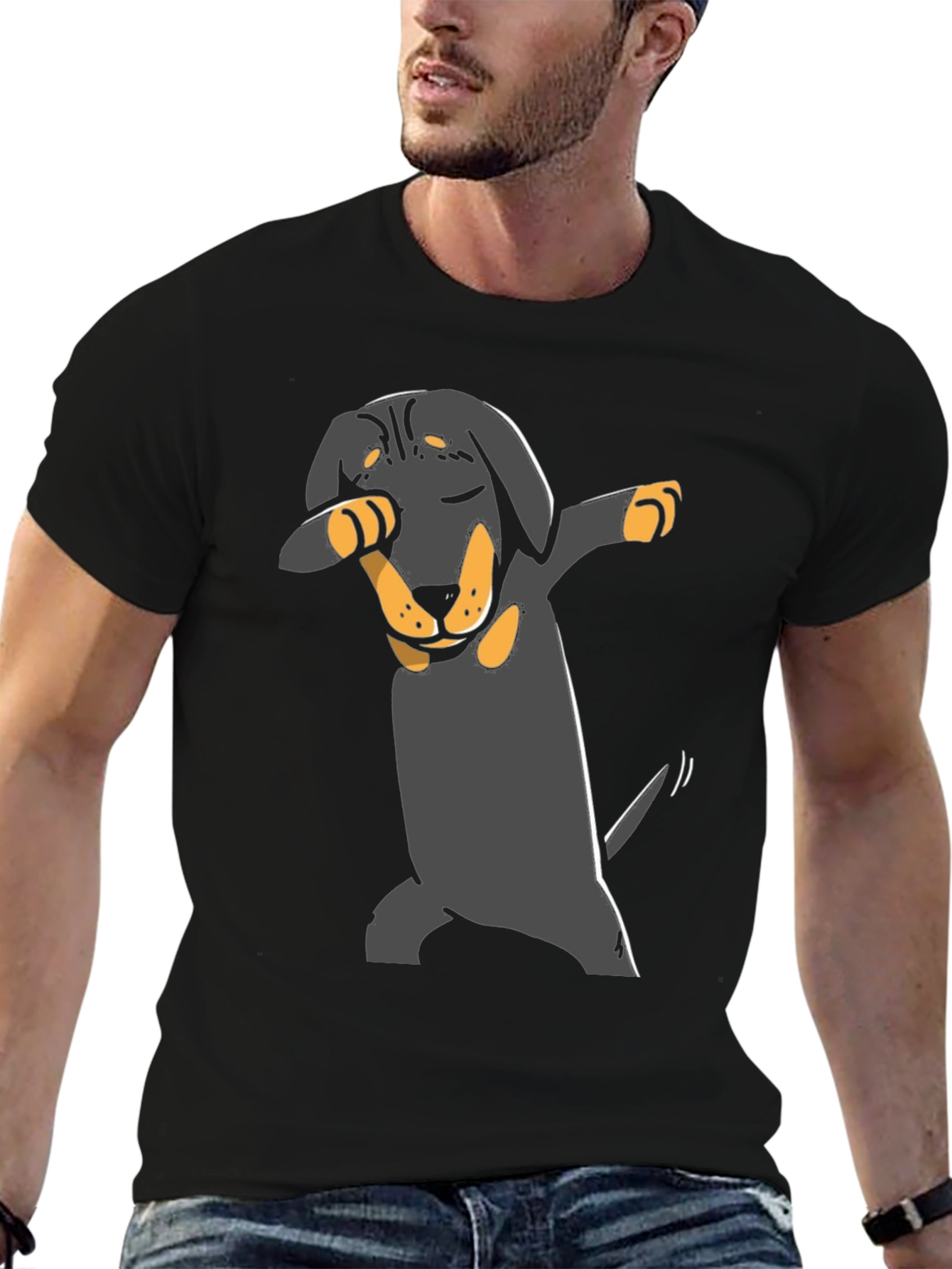 Dabbing Dachshund T-Shirt - Cute Dog Tee