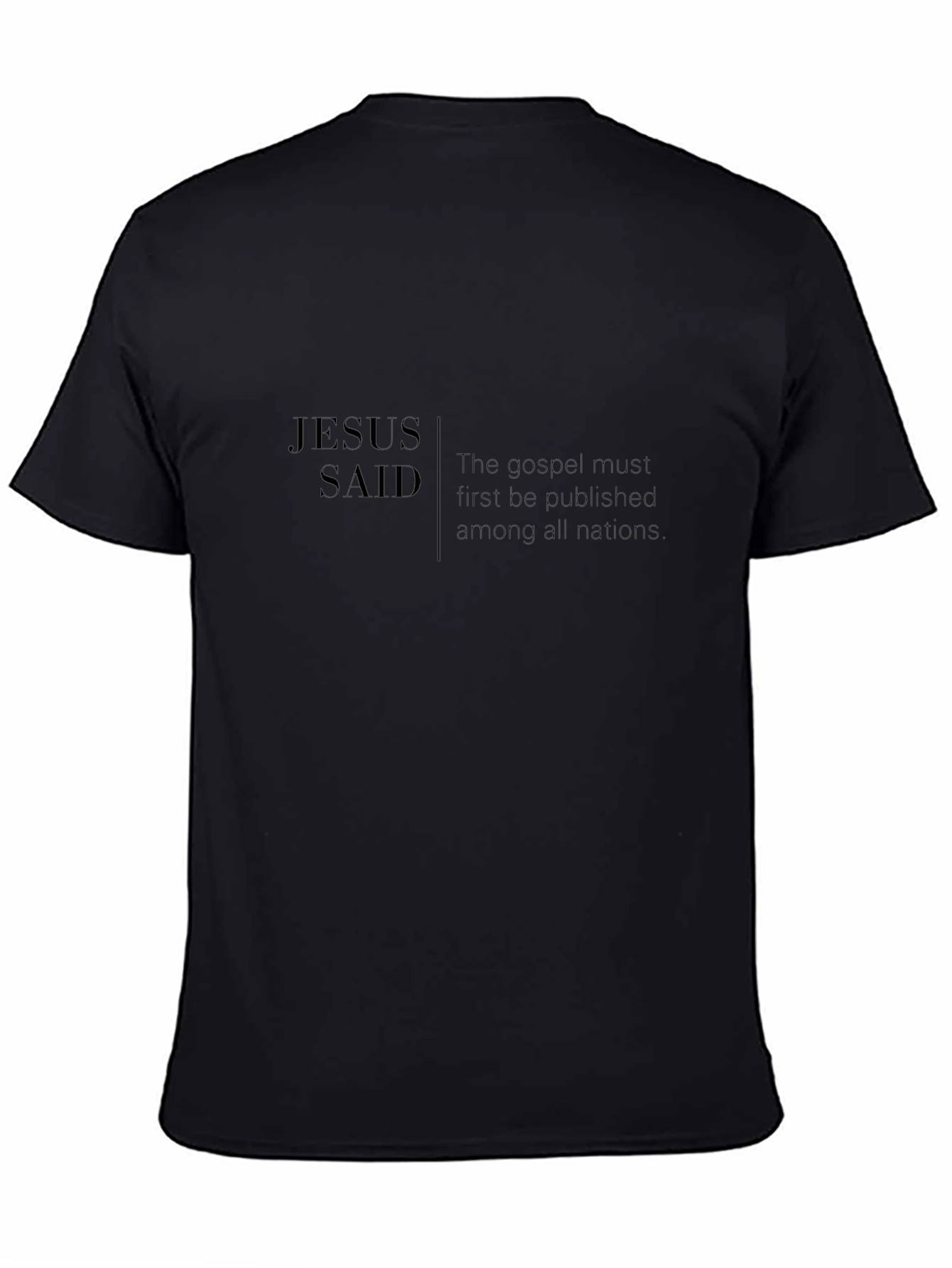 Jesus Said T-Shirt: Gospel Message Graphic Tee