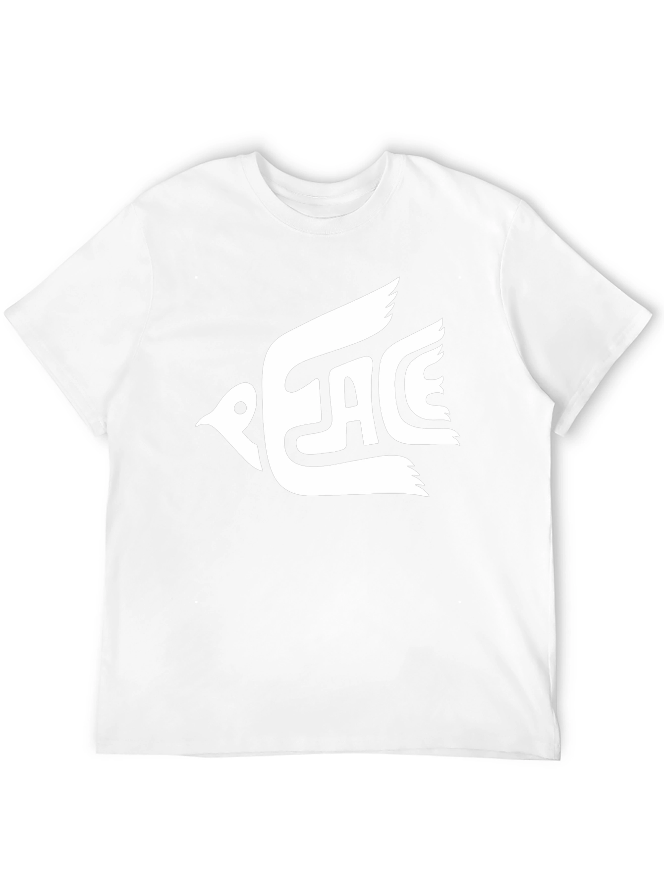 Peace Dove Graphic T-Shirt - Black Cotton