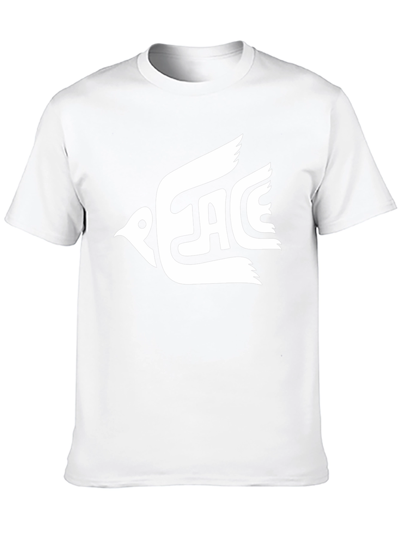 Peace Dove Graphic T-Shirt - Black Cotton