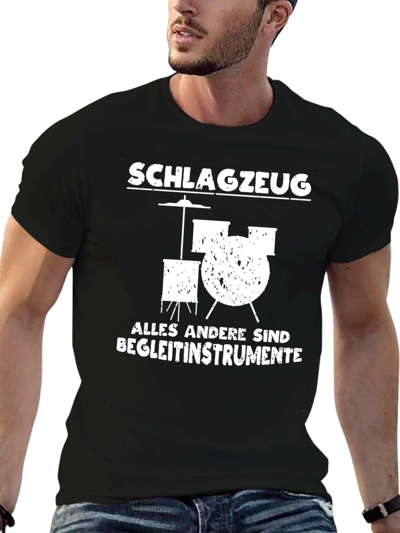 Drummer T-Shirt - Schlagzeug Alles Andere Sind Begleitinstrumente