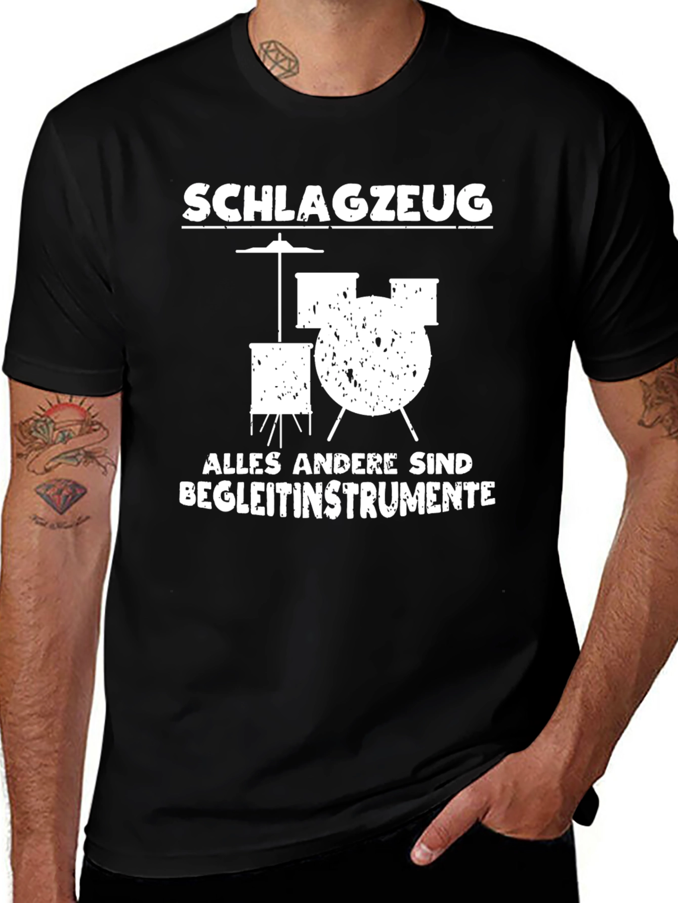Drummer T-Shirt - Schlagzeug Alles Andere Sind Begleitinstrumente
