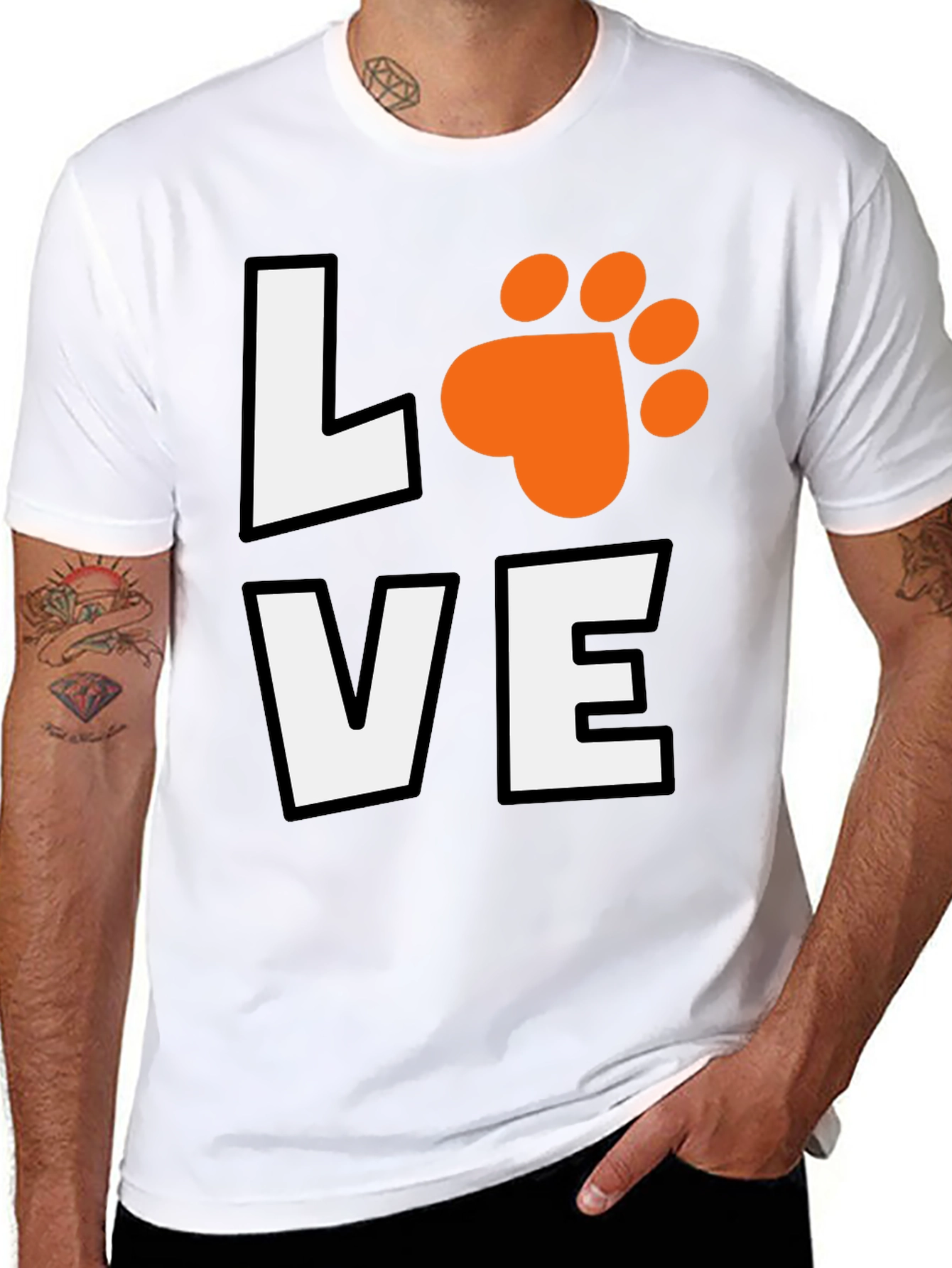 Love Dog Paw T-Shirt