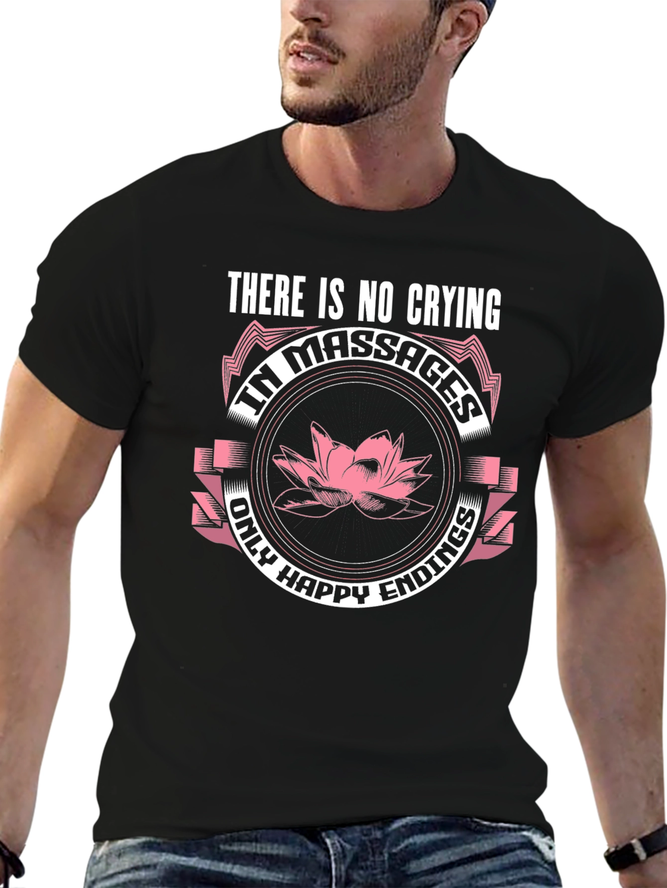 Massages Only Happy Endings Graphic T-Shirt