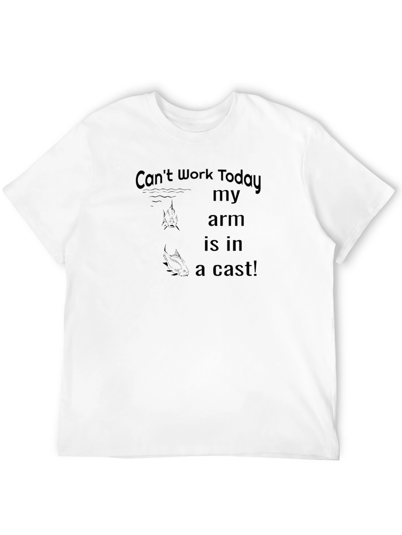 Funny Arm Cast Humor Graphic T-Shirt