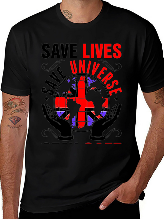 Save Lives Universe Graphic T-Shirt