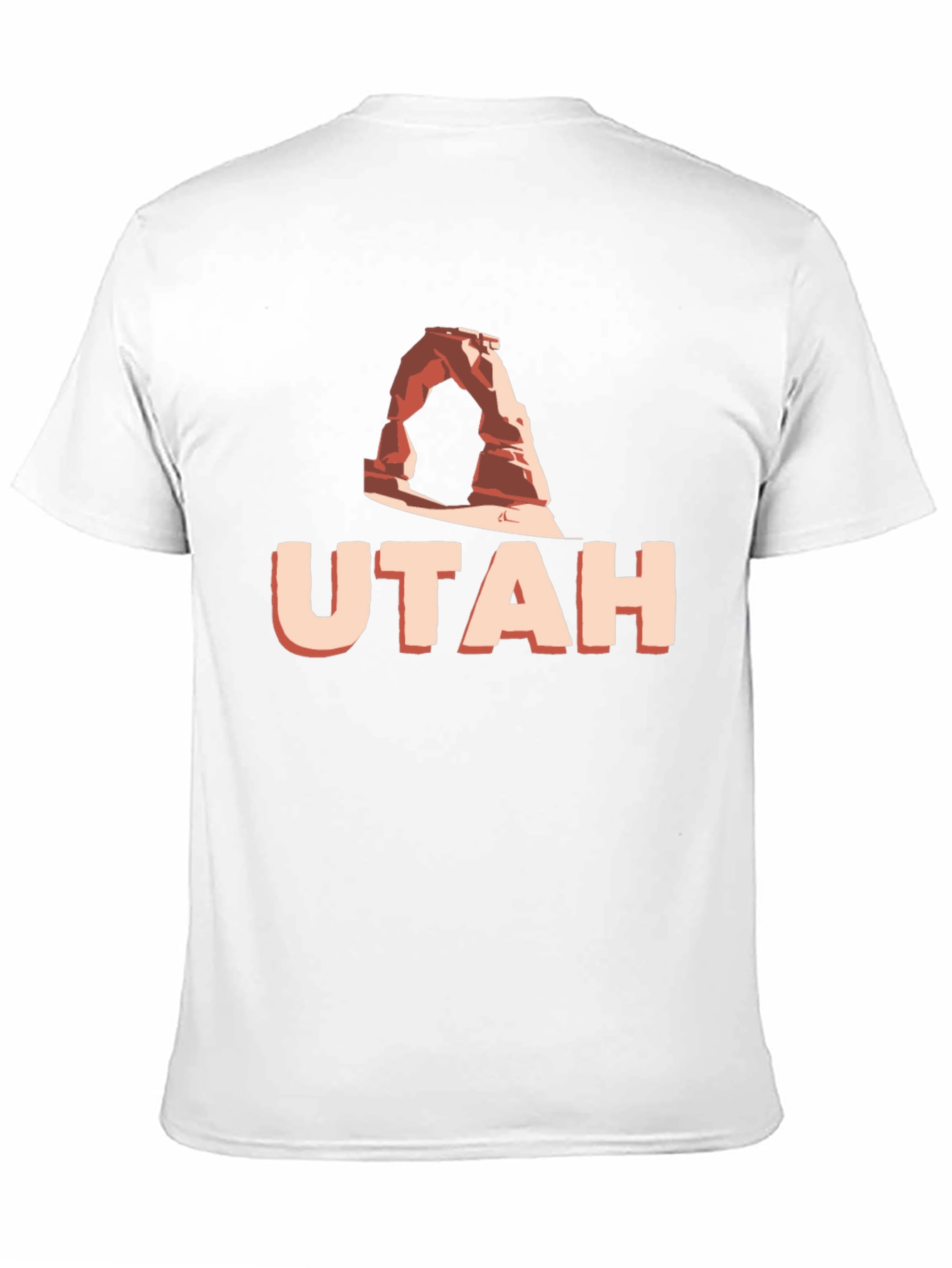 Utah Arch Graphic Tee - Black Cotton T-Shirt