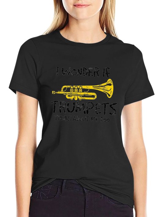 Trumpet Humor Graphic T-Shirt - Musical Instrument Tee