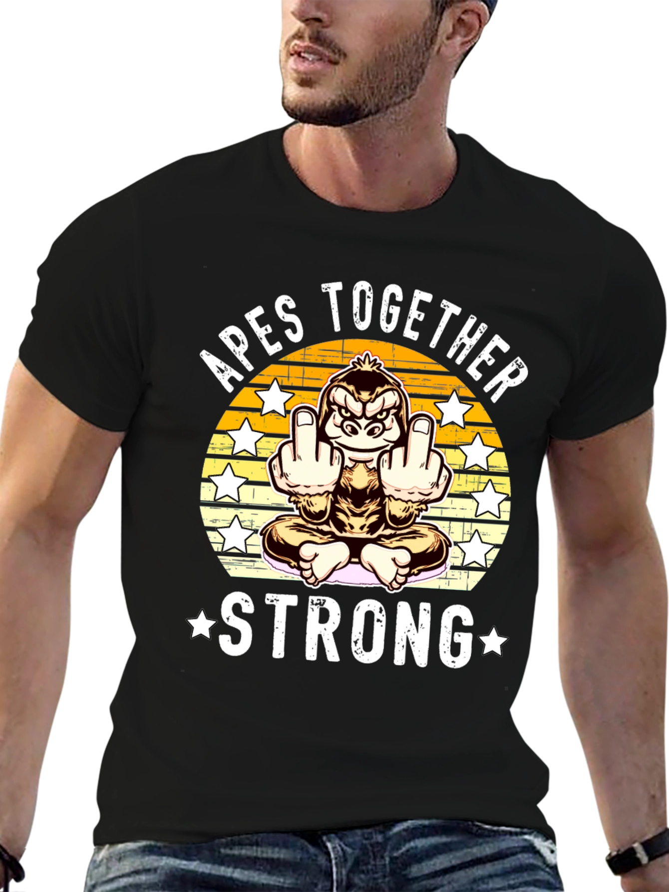 Apes Together Strong T-Shirt Funny Gorilla Tee