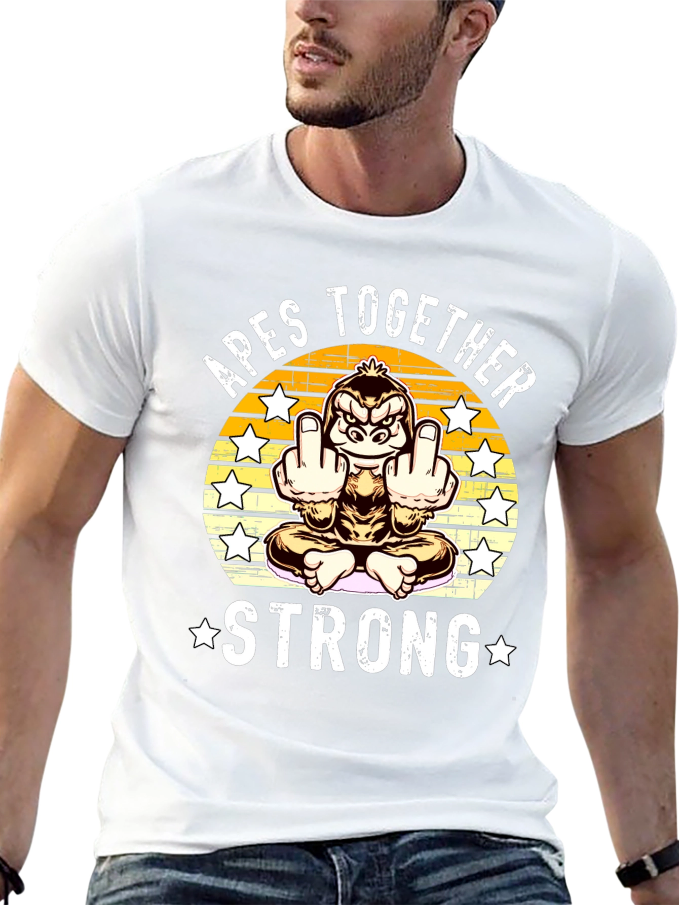 Apes Together Strong T-Shirt Funny Gorilla Tee