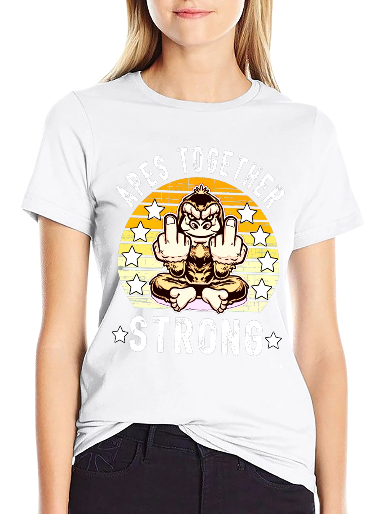 Apes Together Strong T-Shirt Funny Gorilla Tee