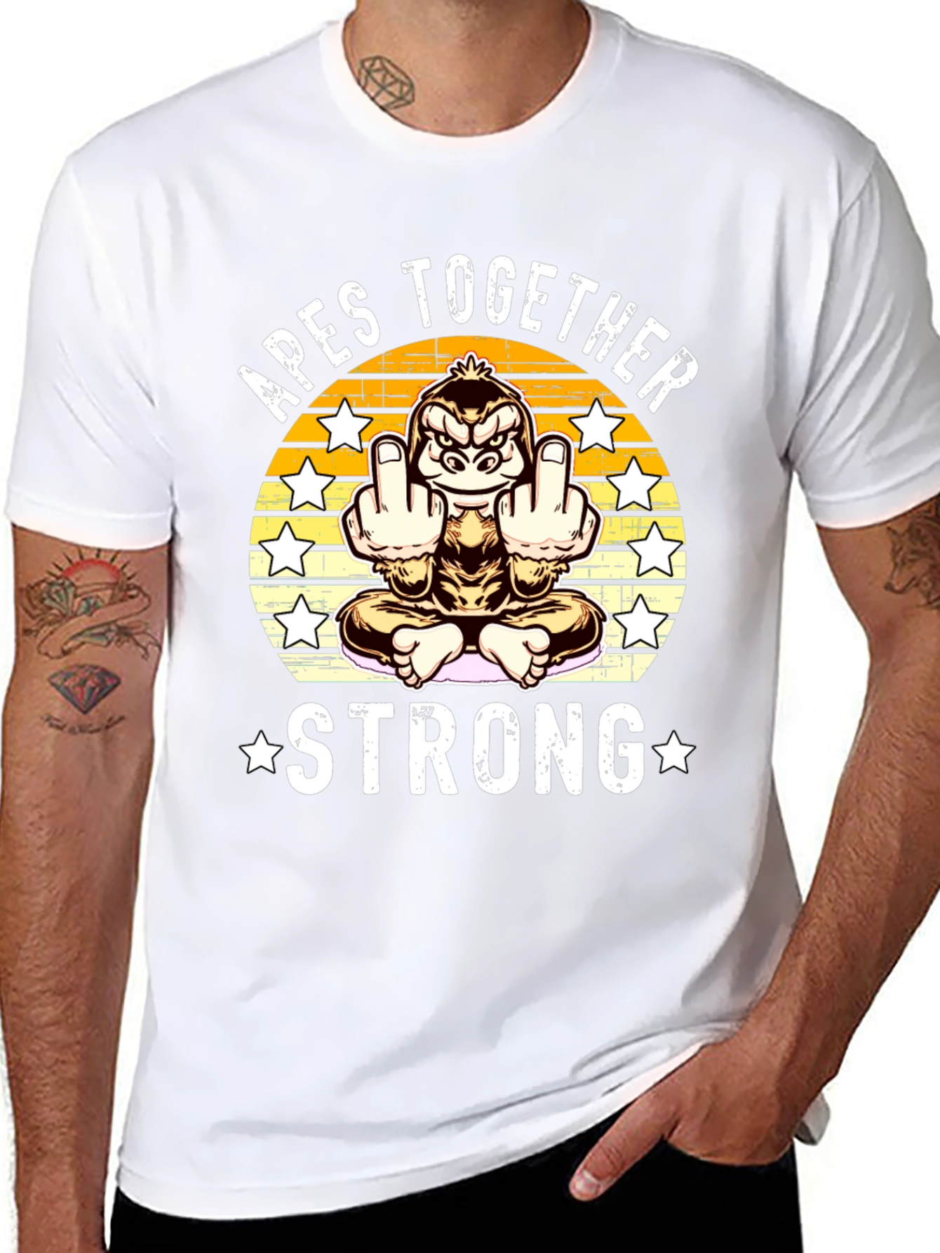Apes Together Strong T-Shirt Funny Gorilla Tee