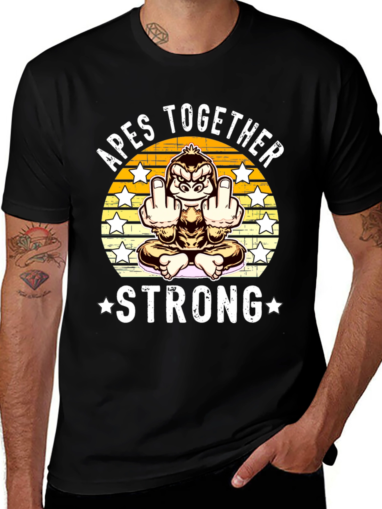 Apes Together Strong T-Shirt Funny Gorilla Tee