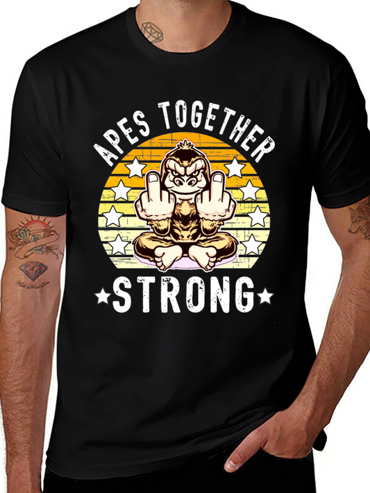 Apes Together Strong T-Shirt Funny Gorilla Tee