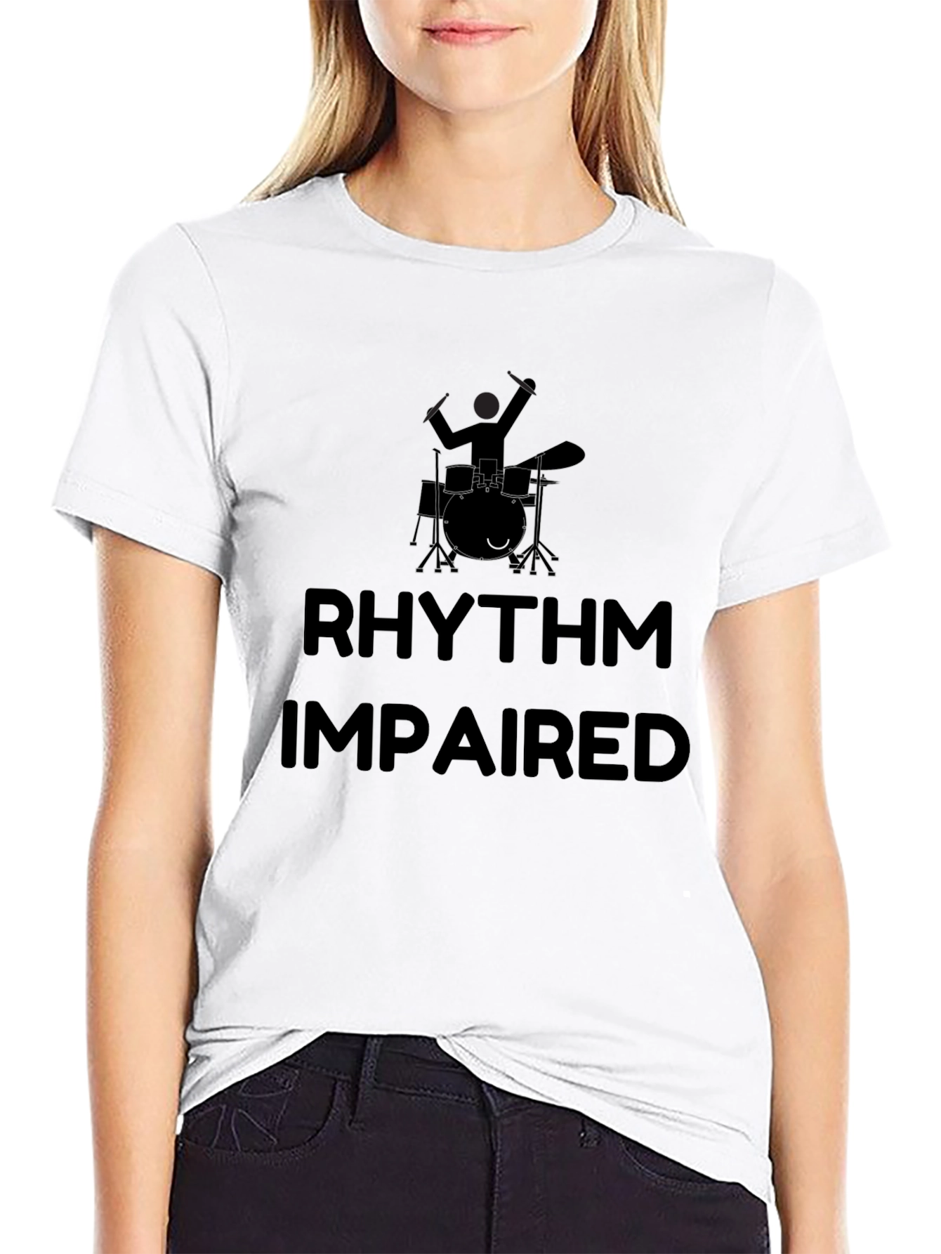 Rhythm Impaired Graphic Tee - Black Cotton T-Shirt