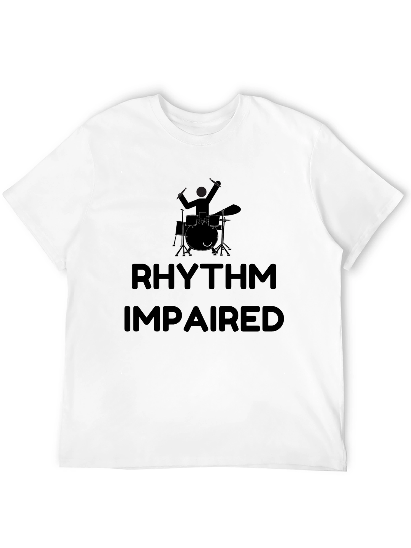 Rhythm Impaired Graphic Tee - Black Cotton T-Shirt