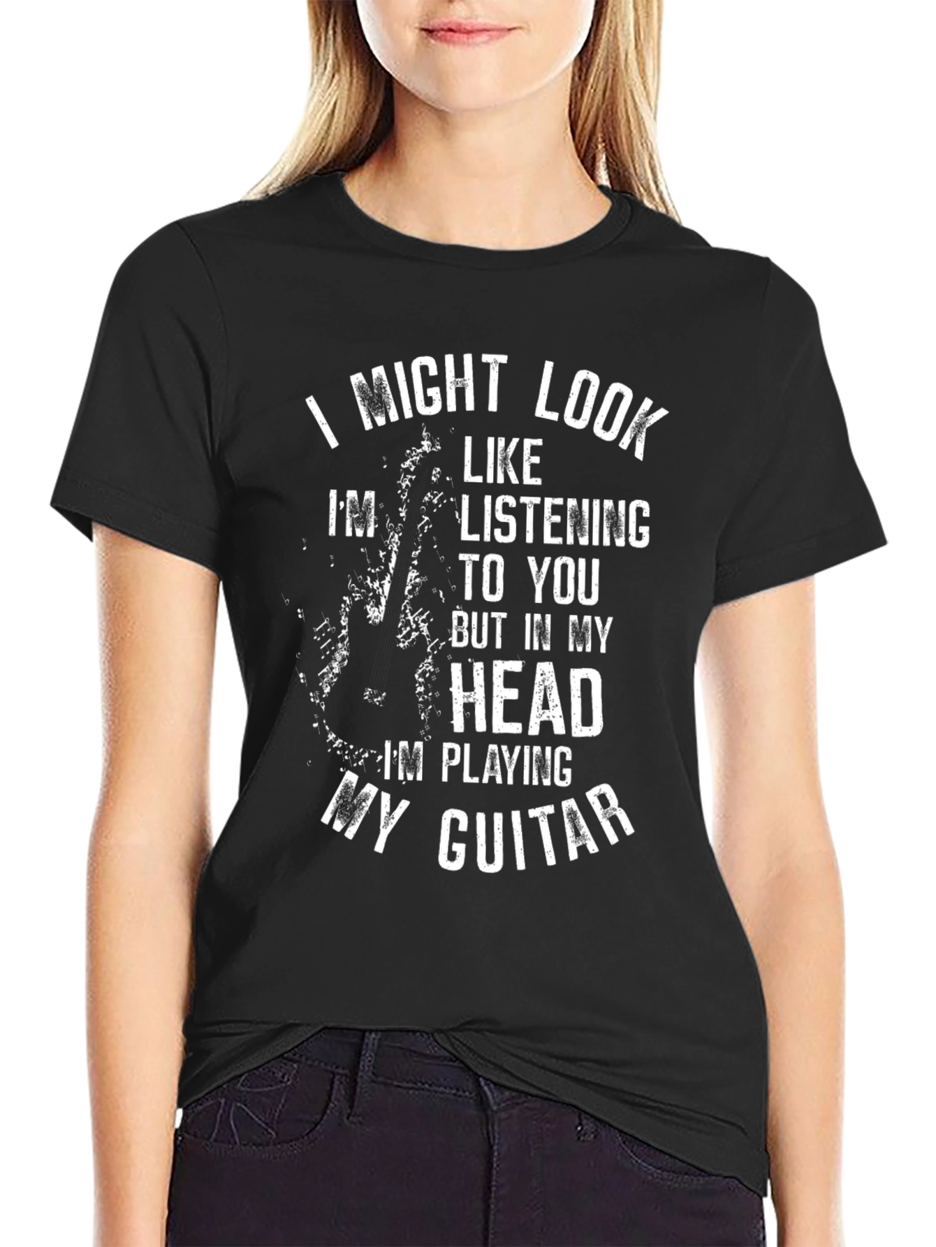 Guitar Head T-Shirt - Musician Gift