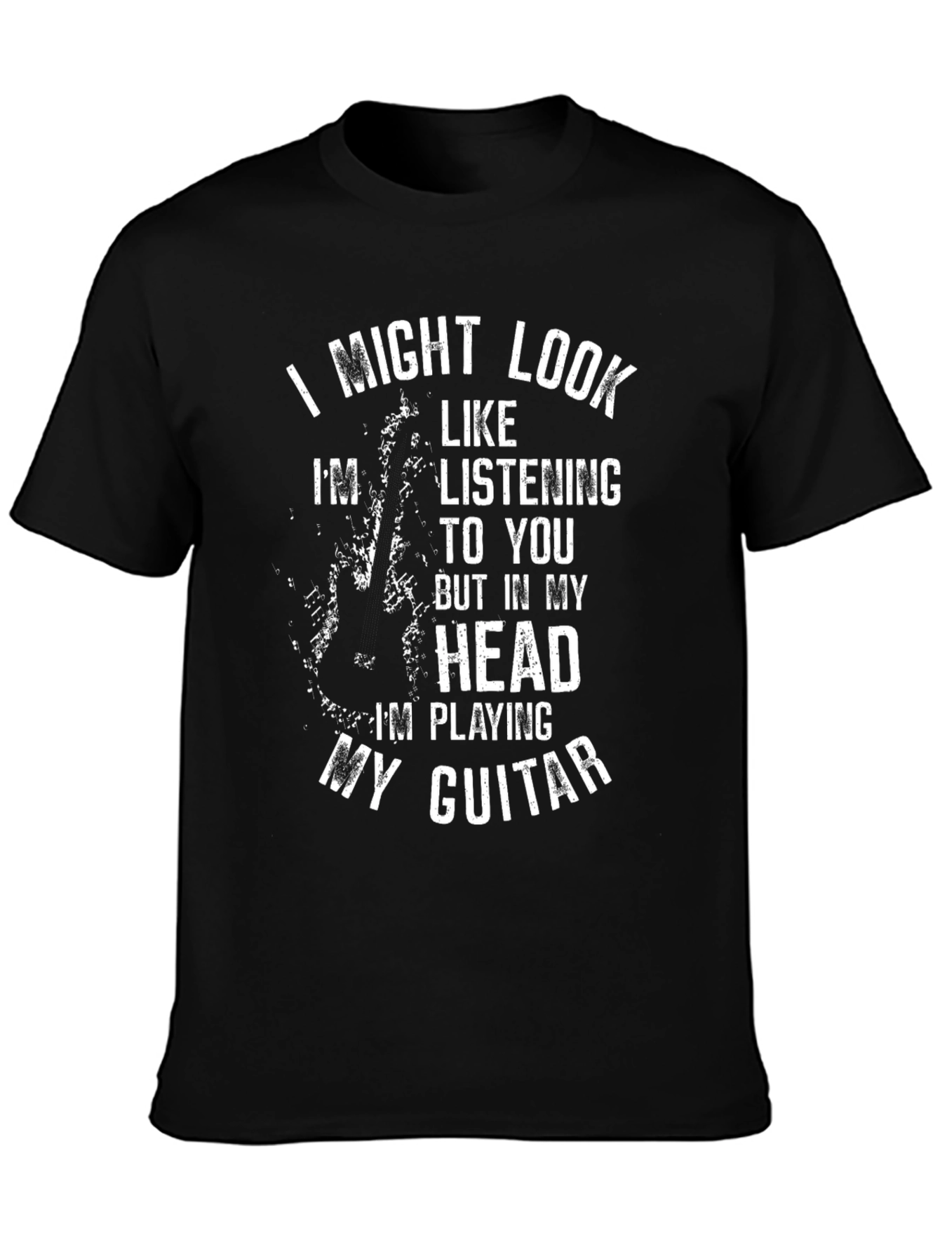 Guitar Head T-Shirt - Musician Gift