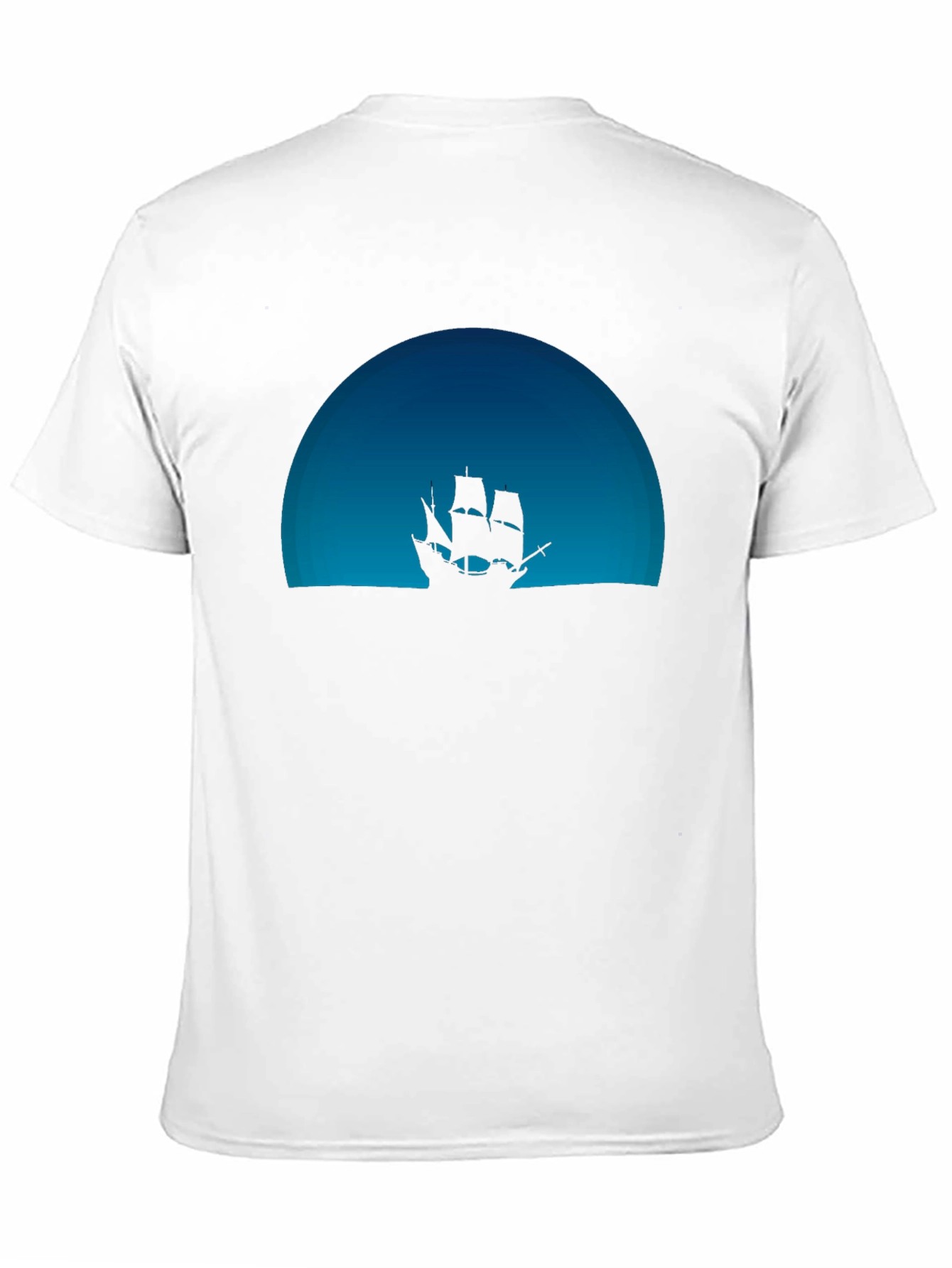 Nautical Sunset Graphic Tee - Mens Black T-Shirt