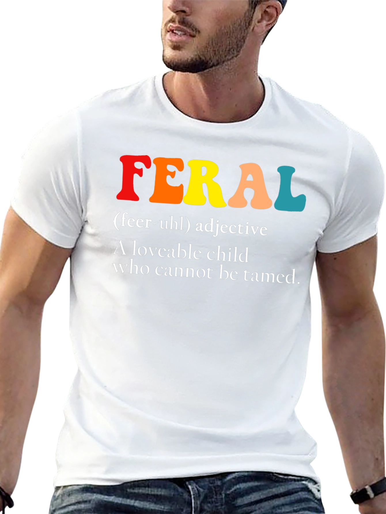 Feral Definition Graphic T-Shirt - Untamed Spirit