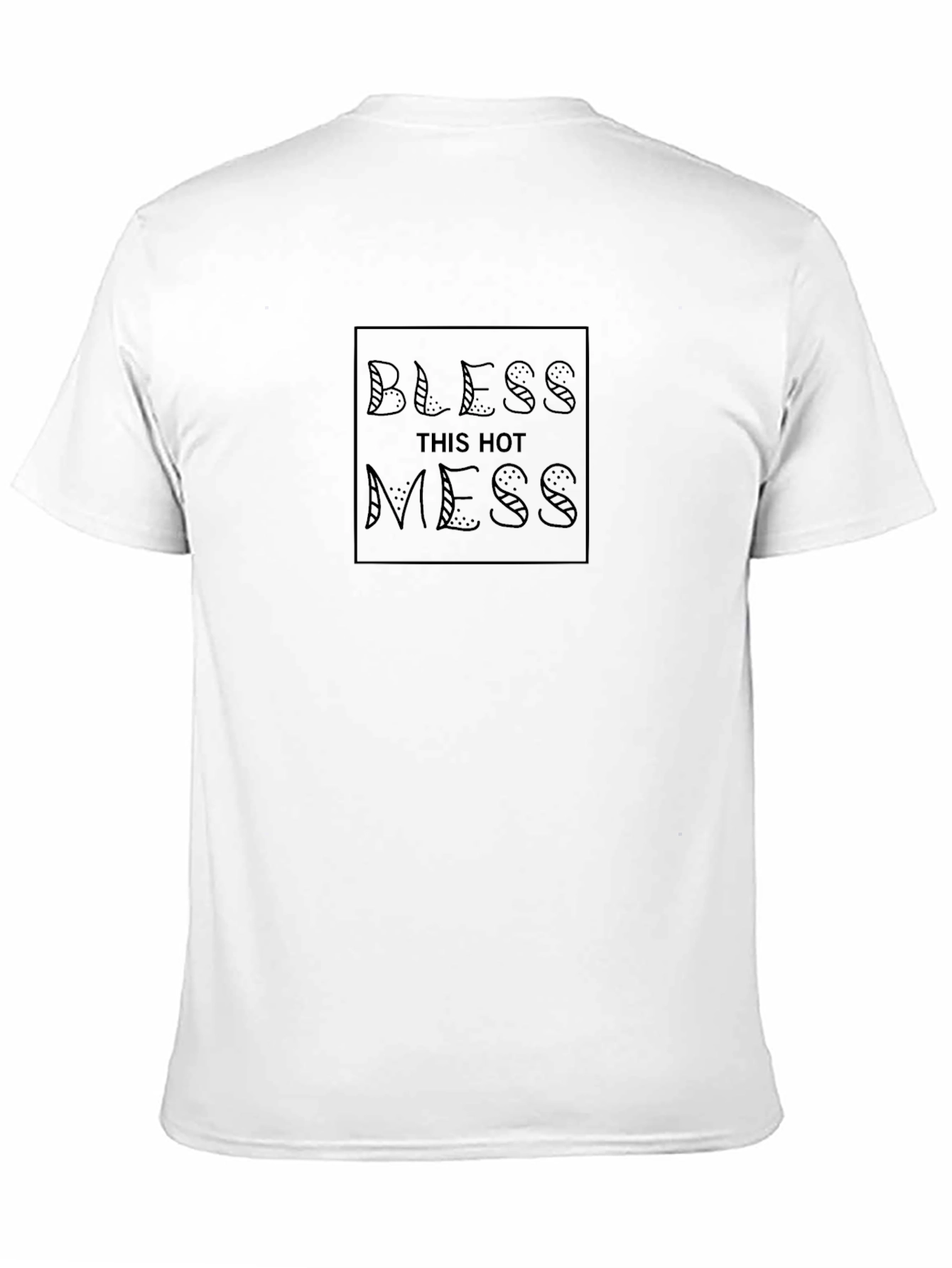 Bless This Hot Mess Graphic Tee - Black