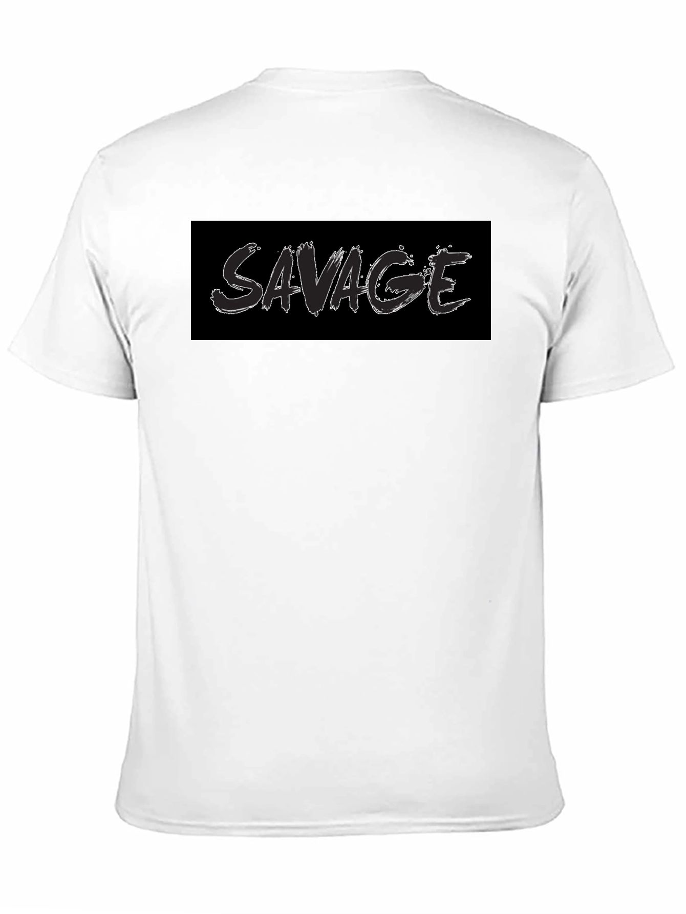 Savage Graphic T-Shirt - Black Crew Neck Tee