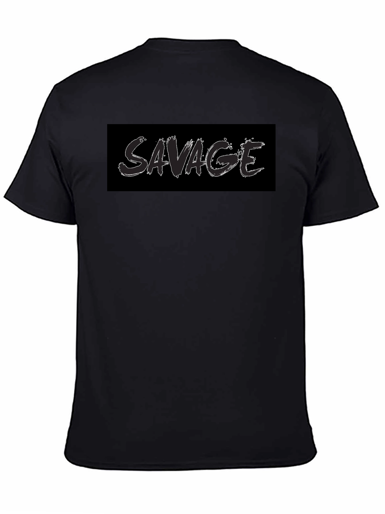 Savage Graphic T-Shirt - Black Crew Neck Tee