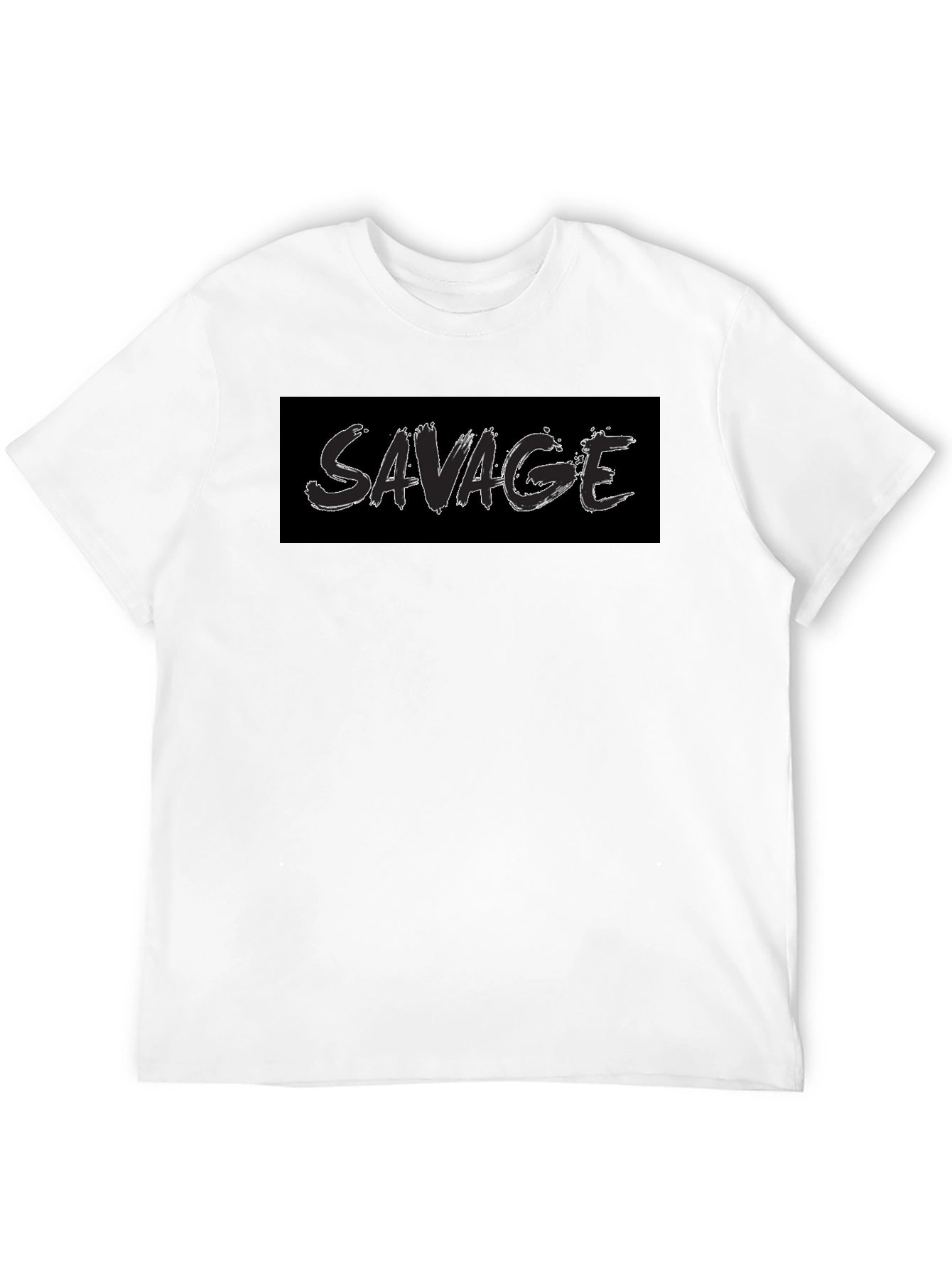 Savage Graphic T-Shirt - Black Crew Neck Tee