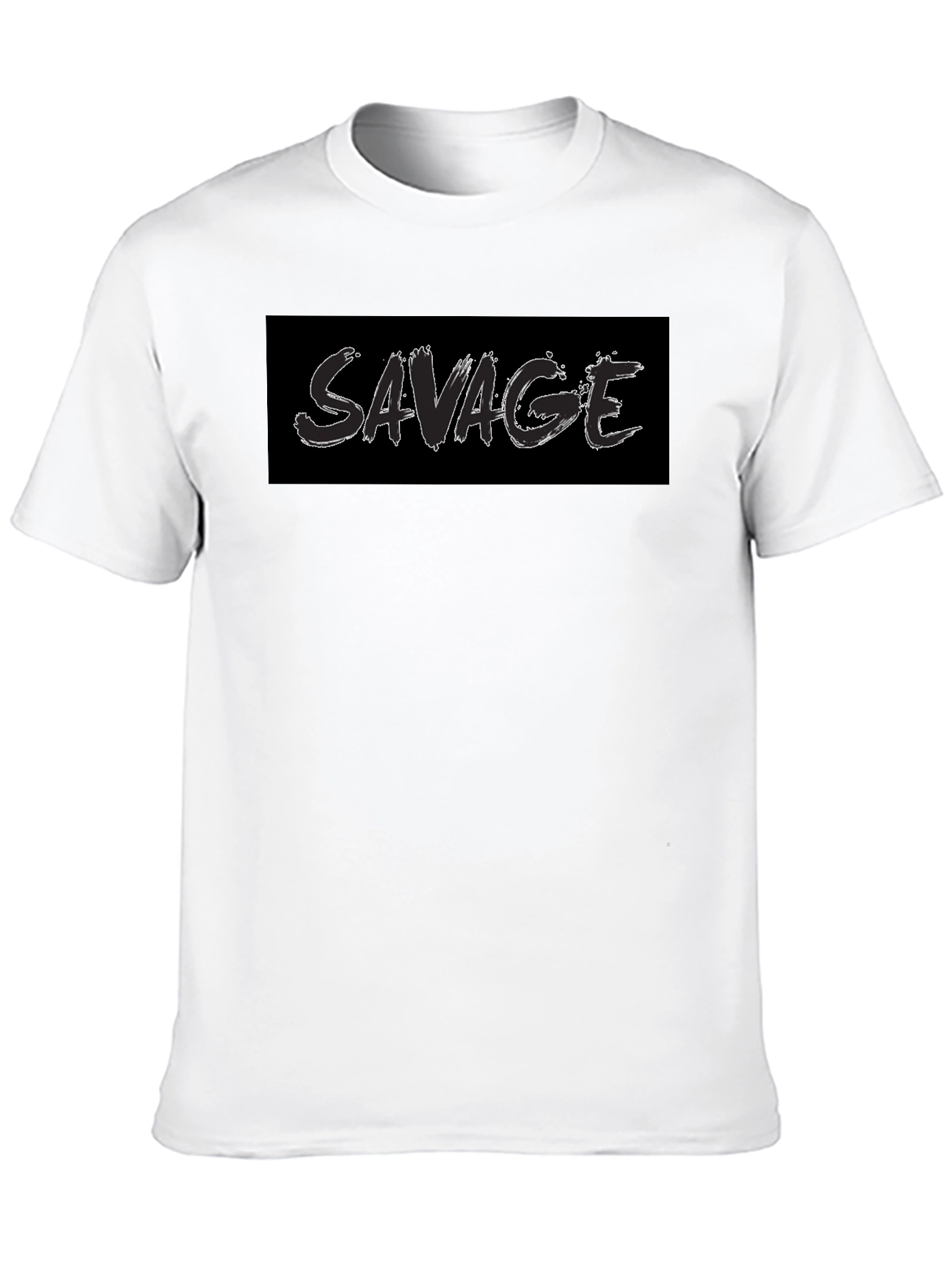 Savage Graphic T-Shirt - Black Crew Neck Tee